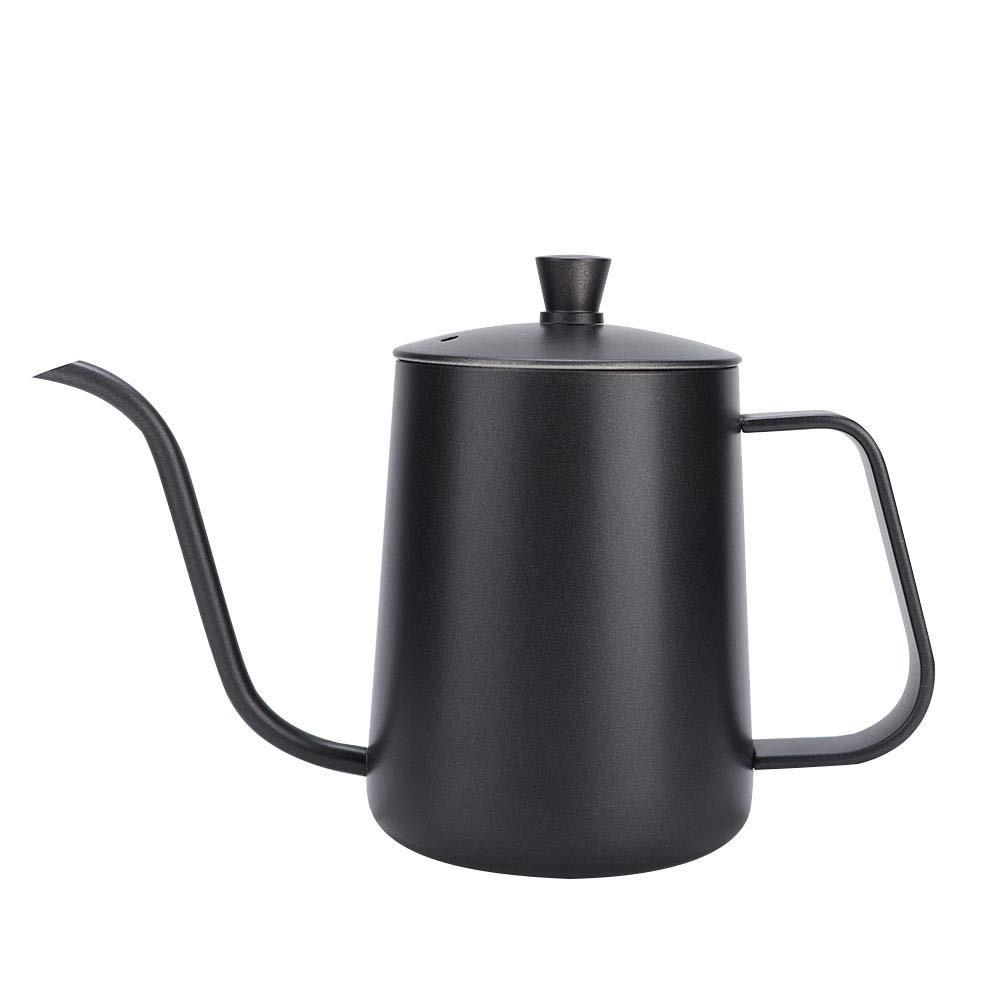 Premium Stainless Steel Pour Over Coffee Kettle - Yosoo Narrow Spout Drip Coffee Pot for Home Brewing, Camping & Travel (350ml, Black) | Perfect for Specialty Coffee, Tea & Outdoor Adventures