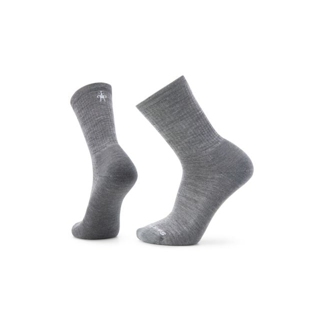 Men's Everyday Solid Rib Crew Socks - Comfortable Cotton Casual Socks for Work, Gym & Daily Wear - Pack of 6 Pairs