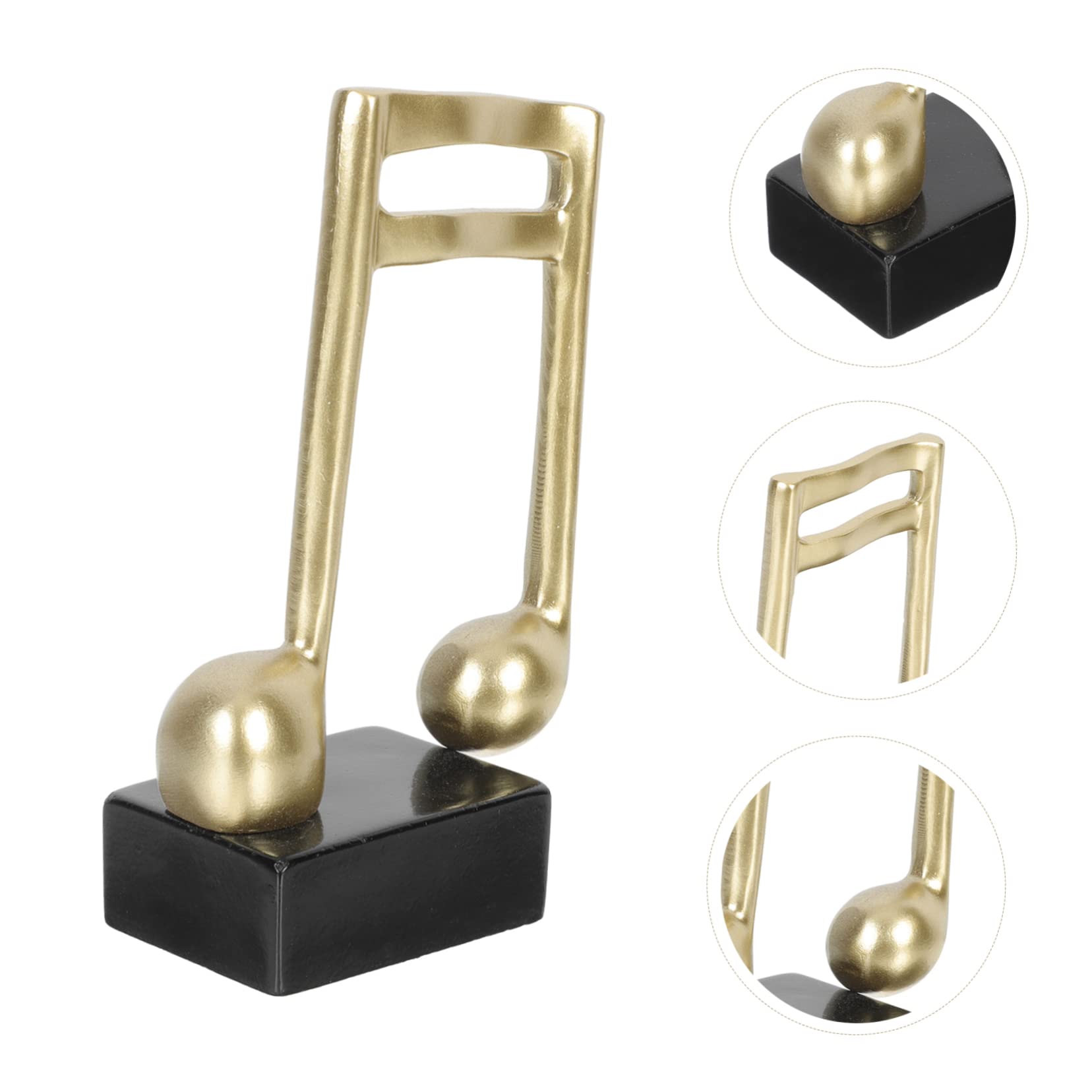 FOYTOKI Music Trophy Award - Piano Themed Office Decor, Music Note Trophy for Musicians, Teachers, Students - Synthetic Resin Desk Decor for Office, Studio, Classroom Gift