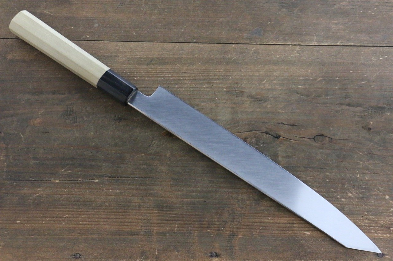Premium Kikumori VG10 Kiritsuke Yanagiba Japanese Chef Knife 270mm - Mirror Polished Damascus Steel Blade for Sushi, Sashimi & Precision Cutting - Professional Kitchen & Home Cooking Essential