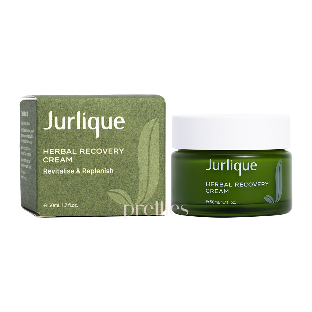 Jurlique Herbal Recovery Cream 50ml - Organic Anti-Aging Face Moisturizer for Dry Skin | Day & Night Hydration | Perfect for Sensitive Skin Care Routine
