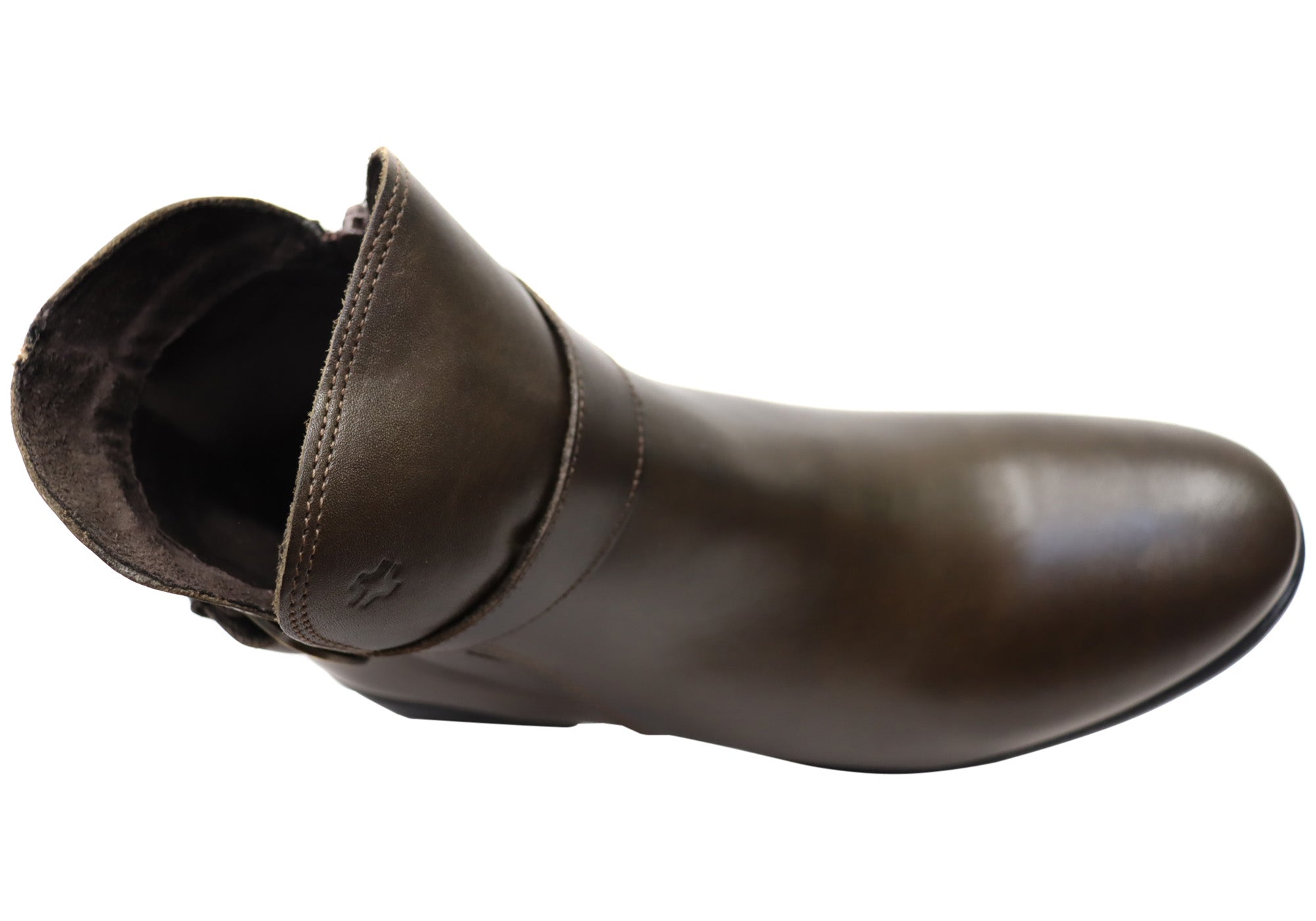 Perlatto Women's Comfortable Leather Ankle Boots - Penny Style Made in Brazil - Perfect for Work, Casual Outfits & Fall Fashion
