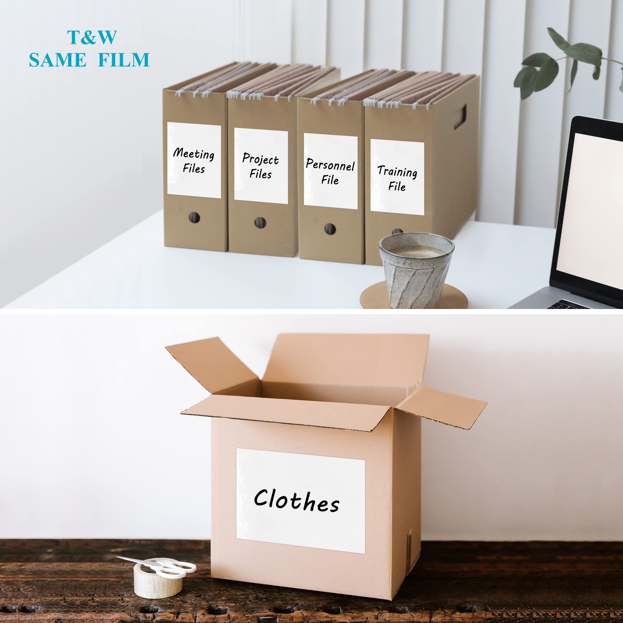T&W SAME FILM Whiteboard Sticker for Wall - Self Adhesive Dry Erase Board Paper with 1 Marker - 17.3