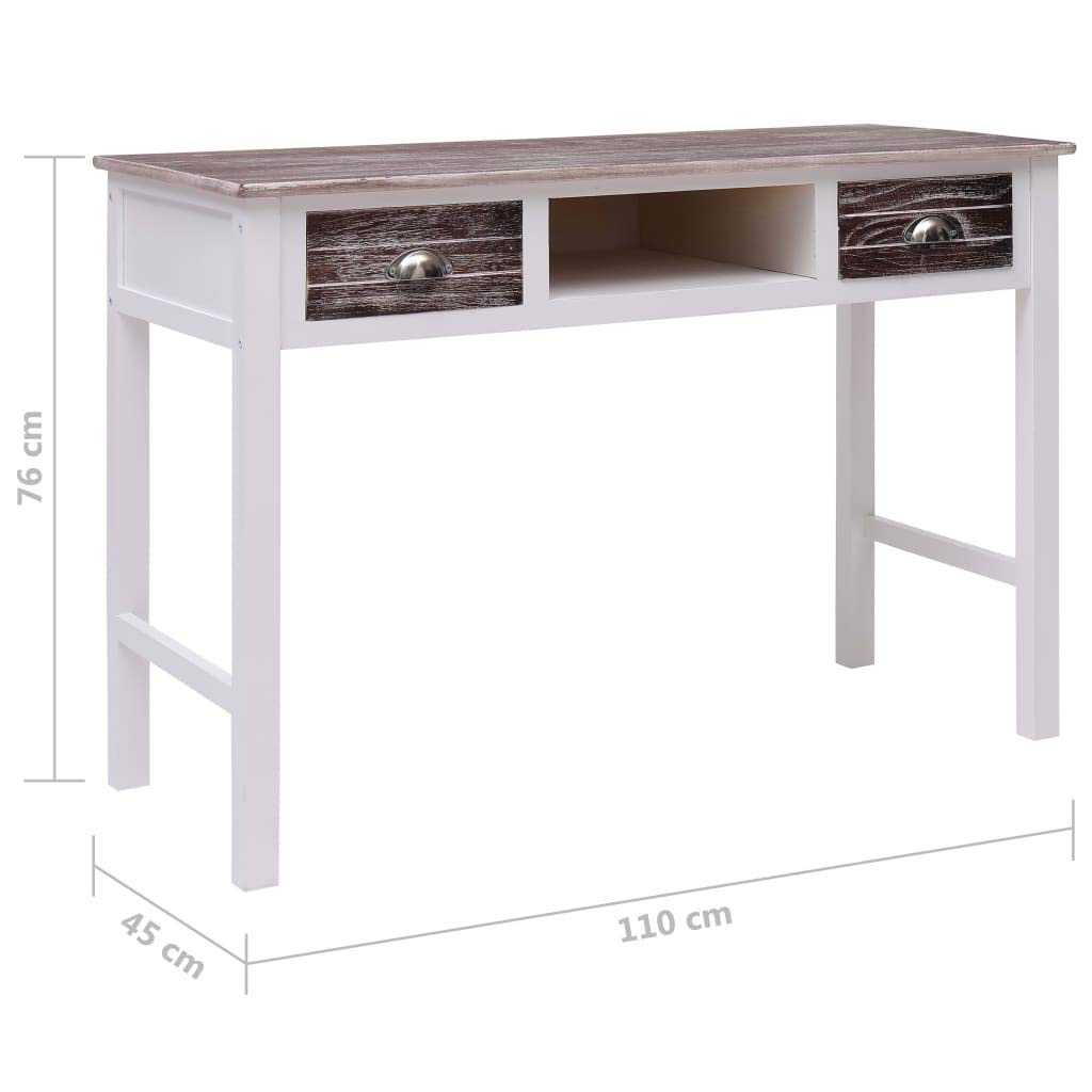 FAMIROSA Wooden Writing Desk - 43.3