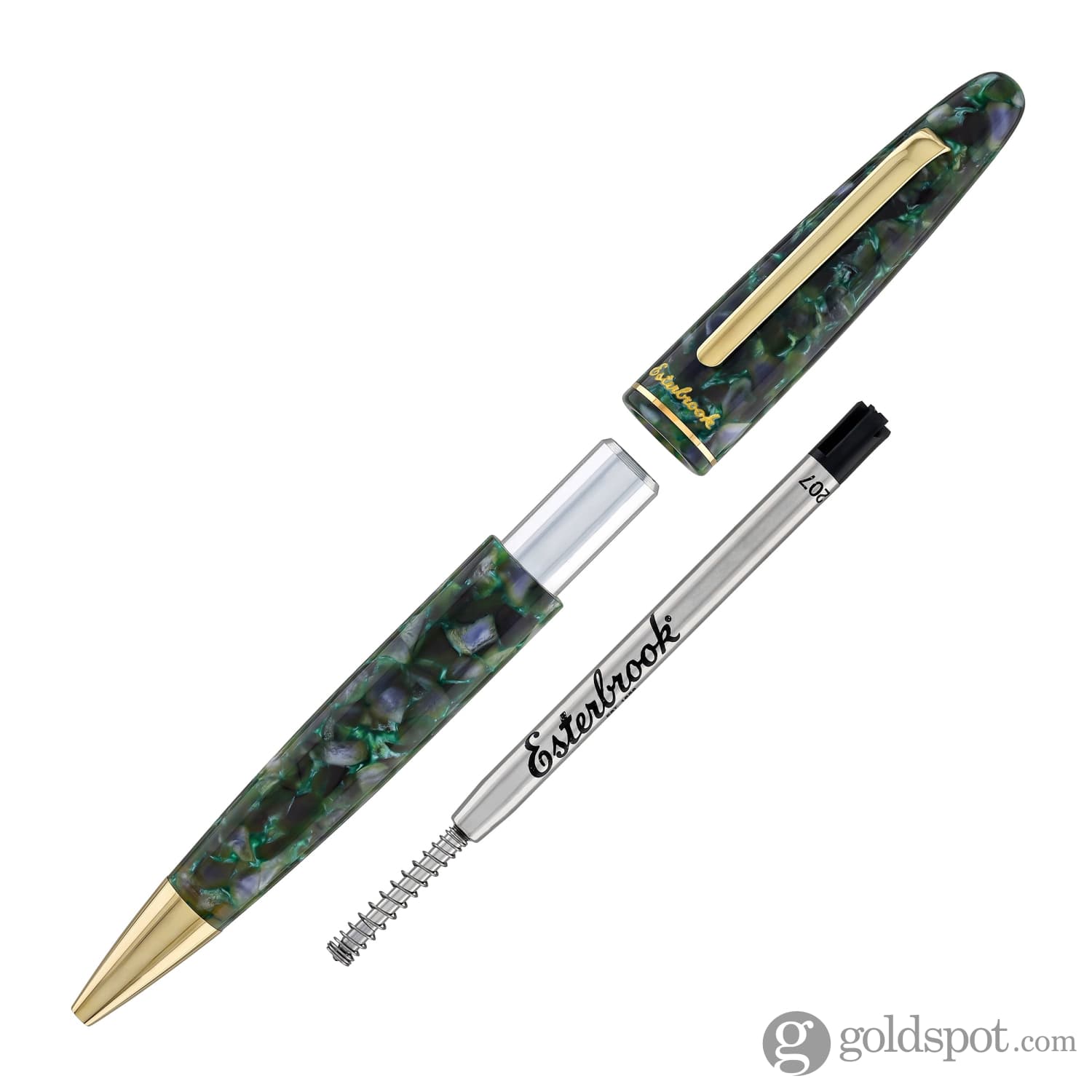 Esterbrook Estie Ballpoint Pen - Jurassic Color with Gold Trim | Premium Writing Instrument for Office, Business Gifts & Luxury Collectibles