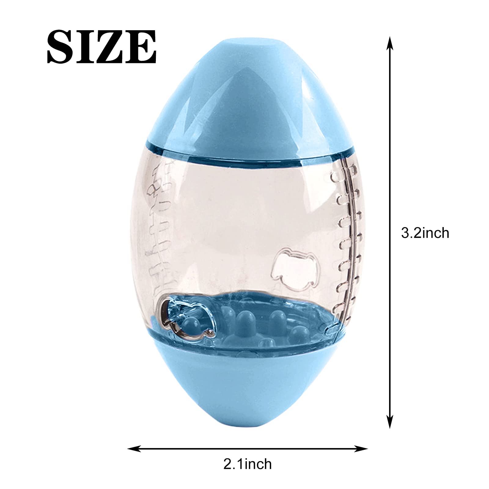 Interactive Reptile Enrichment Toys - Rugby Shape Feeder for Bearded Dragons, Lizards & Geckos | Stimulating Small Animal Toys for Mental Exercise & Natural Hunting Instincts | Perfect for Cage Entertainment & Training Sessions