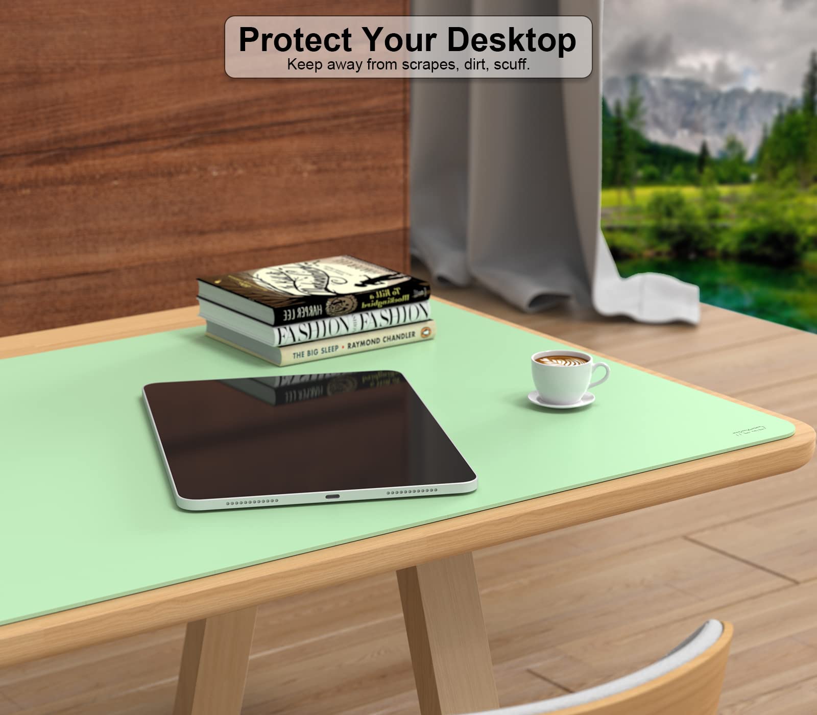 Premium MoKo Dual-Sided Leather Desk Mat - Waterproof Office Desk Pad (31.5