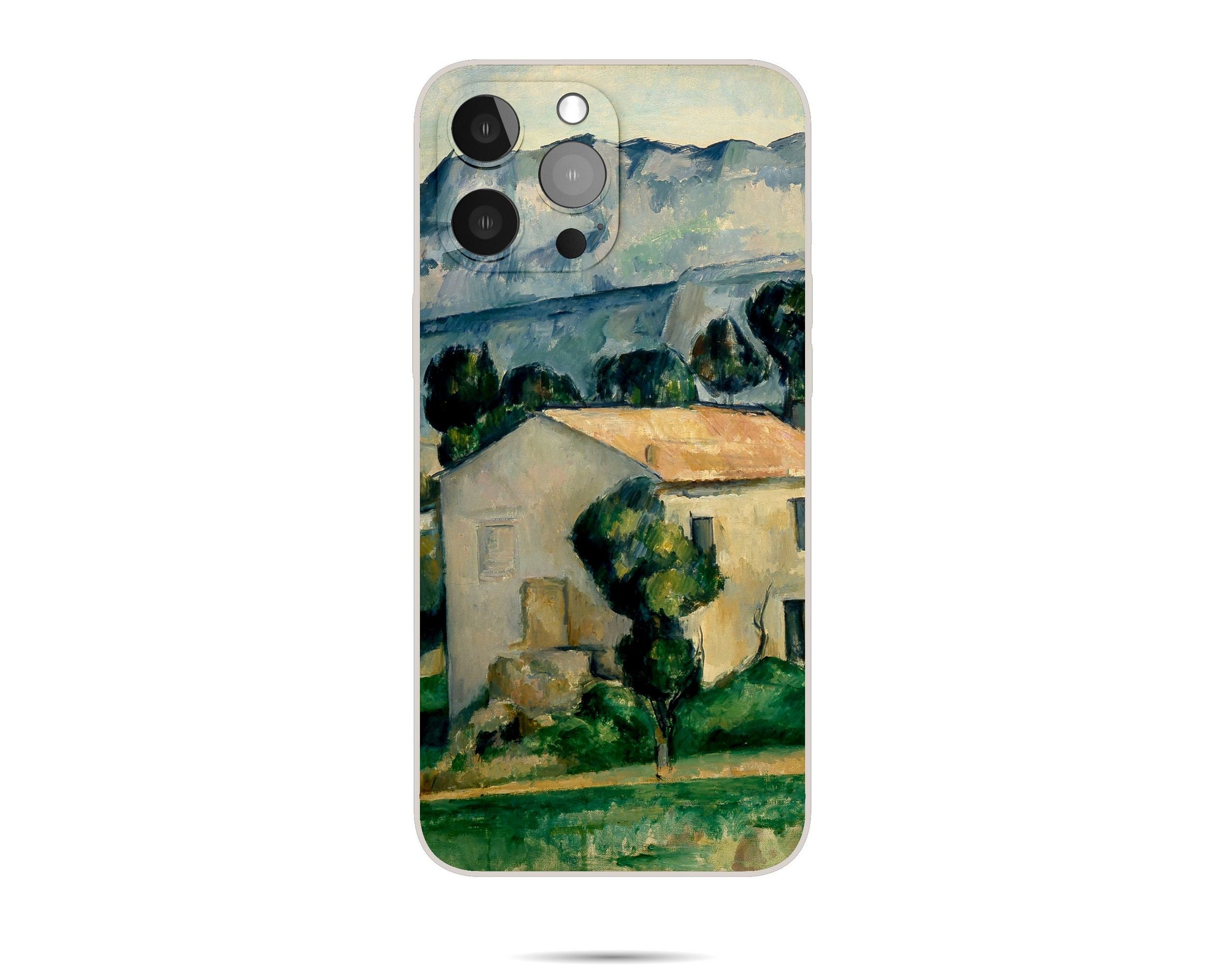 Paul Cezanne Famous Landscape Painting iPhone Case - Impressionist Art Phone Cover for iPhone 12 Pro Max & iPhone XS - Durable Silicone Protective Case - Perfect Birthday Gift for Art Lovers - Ideal for Daily Use, Travel & Office