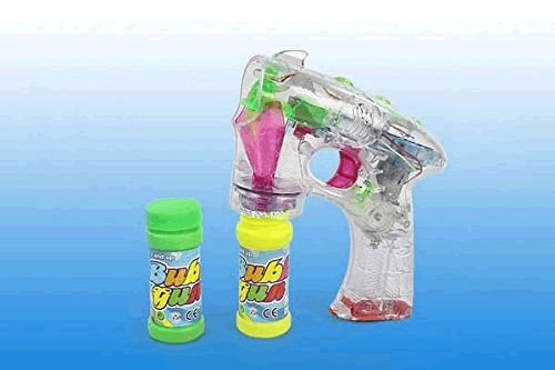 LED Bubble Gun with 6 Colors & 100+ Bubbles Per Minute - Rechargeable Bubble Blower for Kids & Adults - Perfect for Parties, Weddings, Outdoor Play & Birthday Gifts