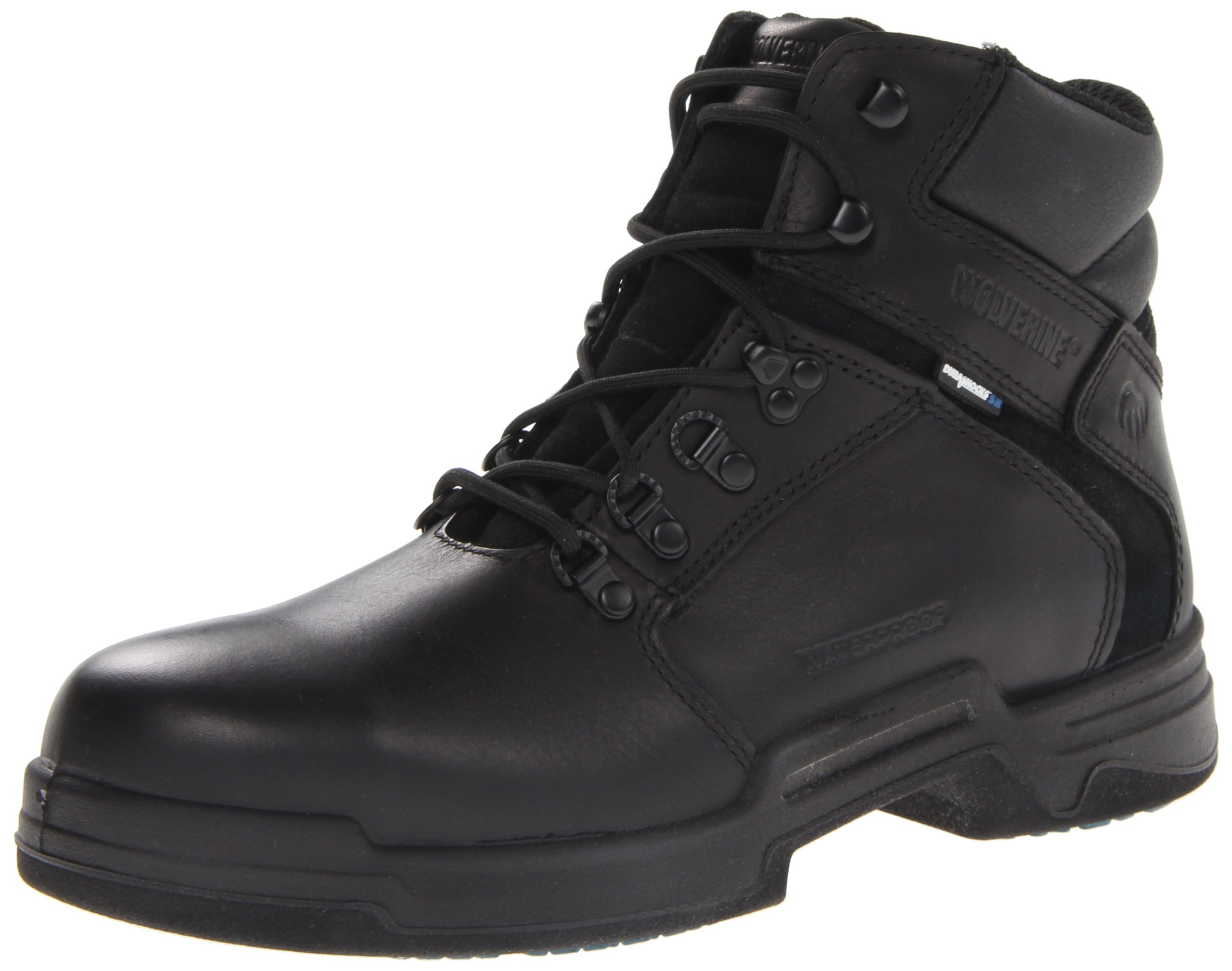 Wolverine Men's Griffin Work Boot - Durable Leather Steel Toe Boots for Construction & Outdoor Work - Comfortable Safety Shoes for Heavy Duty Jobs