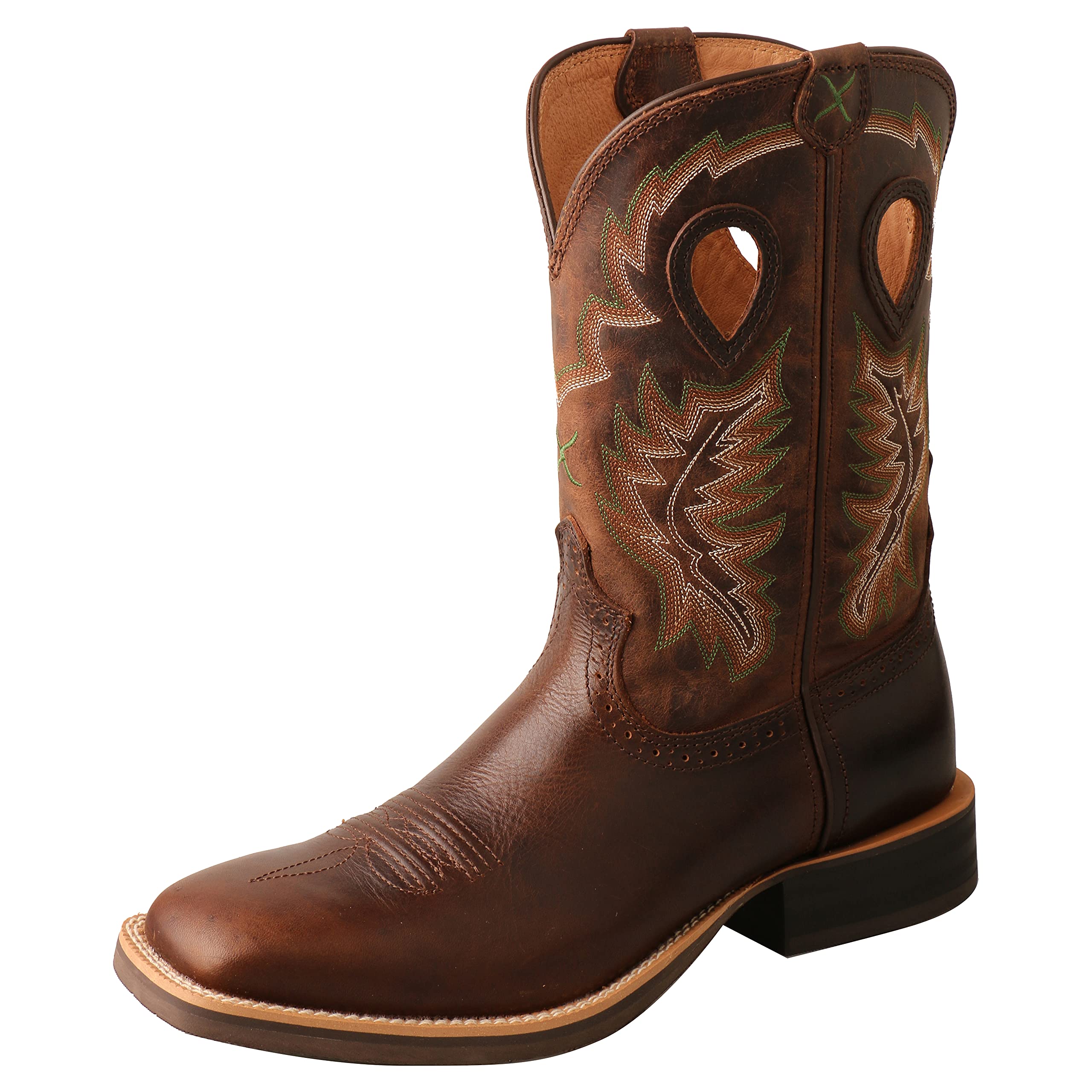 Twisted X Men's Ruff Stock Boot - Comfortable Western Cowboy Boots for Men | Perfect for Casual Wear, Rodeo & Outdoor Activities
