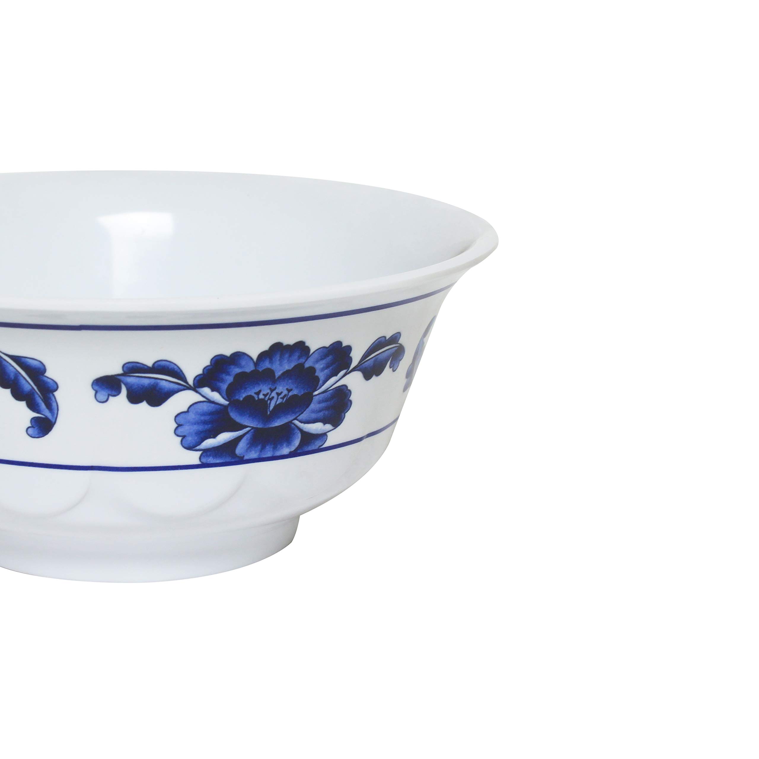 Premium Melamine Dinnerware Set - 34oz Scalloped Bowl (7.25