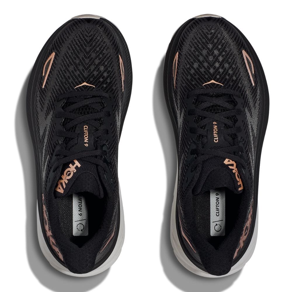 Hoka Women's Clifton 9 Wide Running Shoes - Lightweight Cushioned Sneakers for Road Running, Jogging & Walking - Comfortable Athletic Shoes for Women with Arch Support