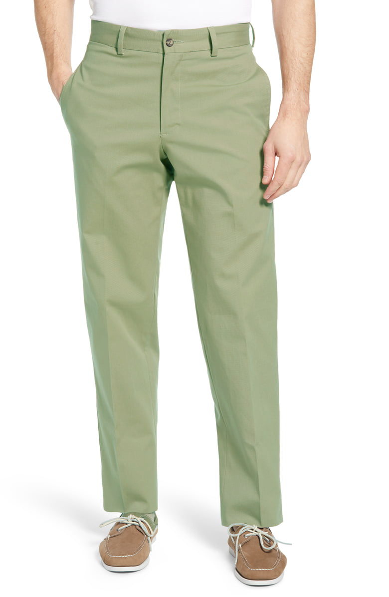 Charleston Khakis Men's Fine Line Stretch Twill Flat Front Pants - Regular Rise Comfort Fit for Office & Casual Wear