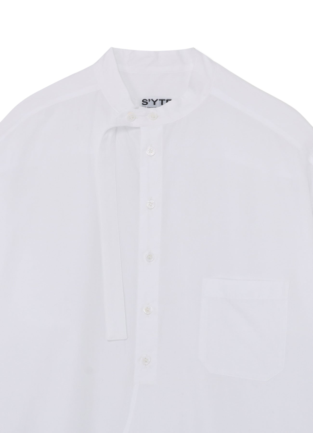 Premium Cotton Broadcloth Stand Collar Long Shirt with Rounded Hem - Classic Casual Wear for Men & Women | Perfect for Office, Dating & Everyday Outfits