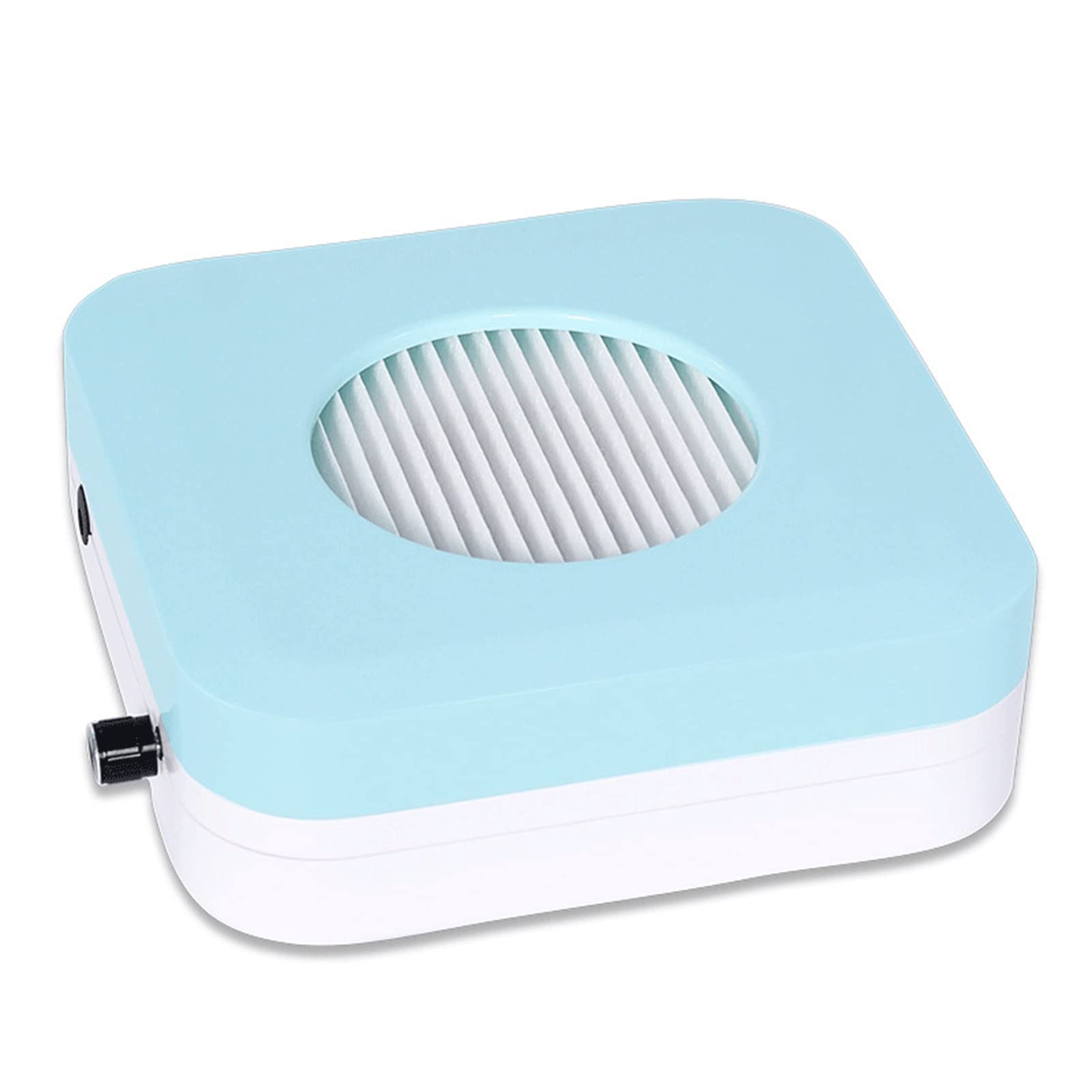 Skadler Electric Nail Dust Collector with Removable Filter - Portable Nail Art Dust Suction Machine for Home DIY Manicure | Nail Salon Equipment | Perfect for Gel Polish, Acrylic Nails & Nail Drilling (Blue)