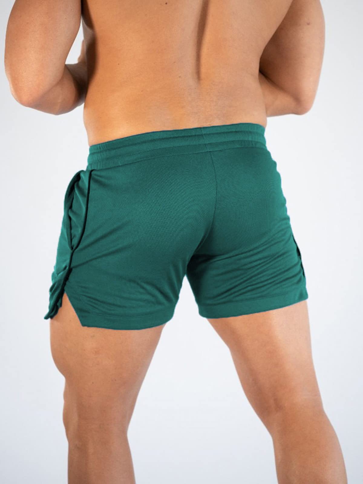 Surenow Men's 3 Inch Running Shorts - Lightweight Breathable Gym Workout Shorts with Pockets for Training, Jogging & Outdoor Sports