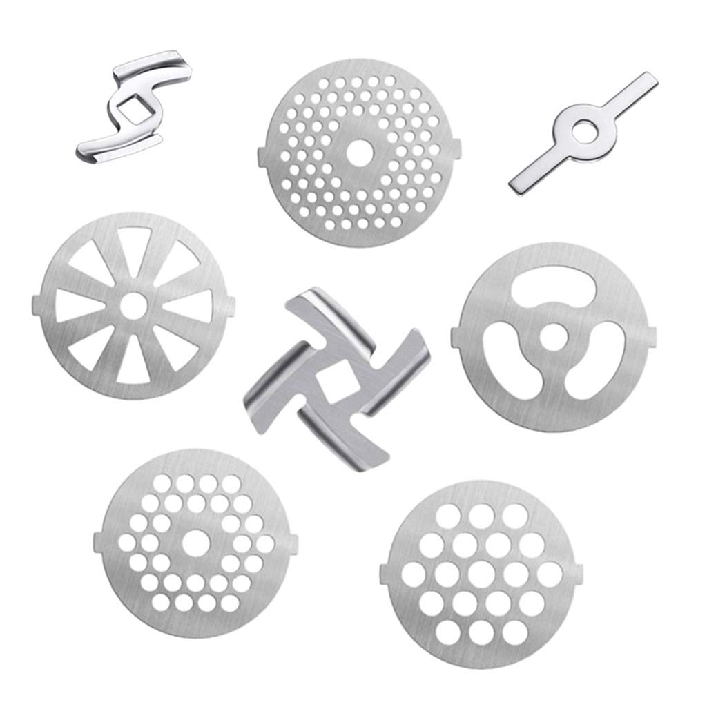 Stainless Steel Meat Grinder Parts & Sausage Maker Attachment - Food Slicer & Chopper Stand for Home Kitchen, BBQ, Camping & Sausage Making