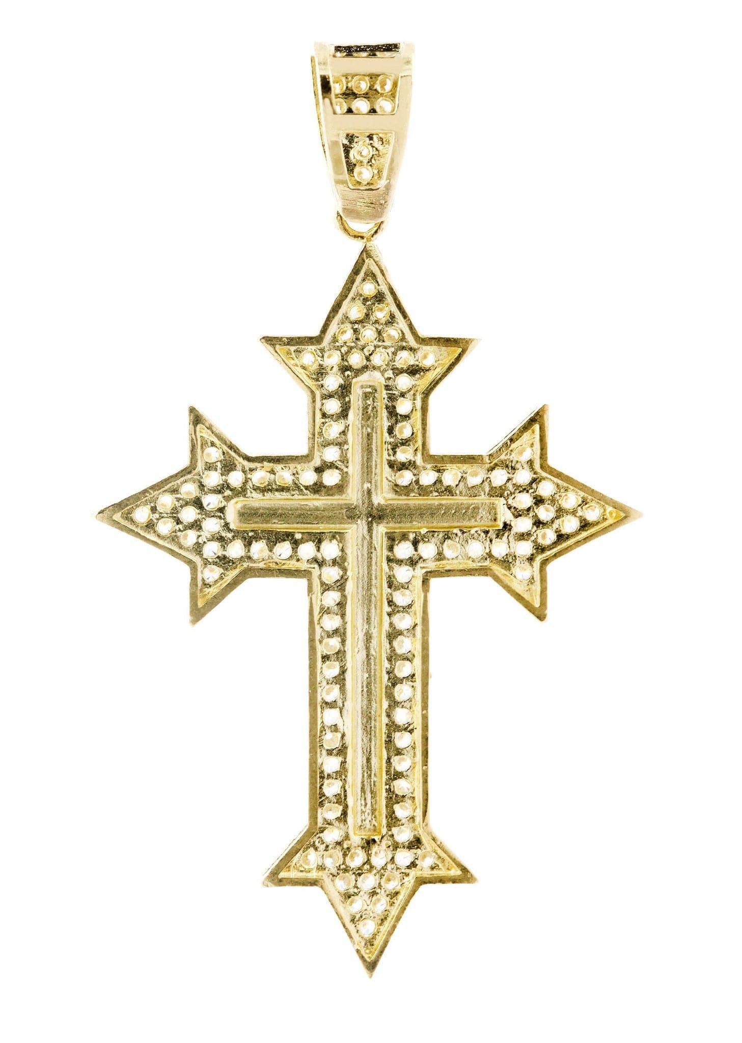 10K Gold Cross Pendant Necklace for Women & Men - 5.3 Grams Solid Gold Religious Jewelry - Perfect for Baptism, First Communion, Confirmation & Everyday Wear