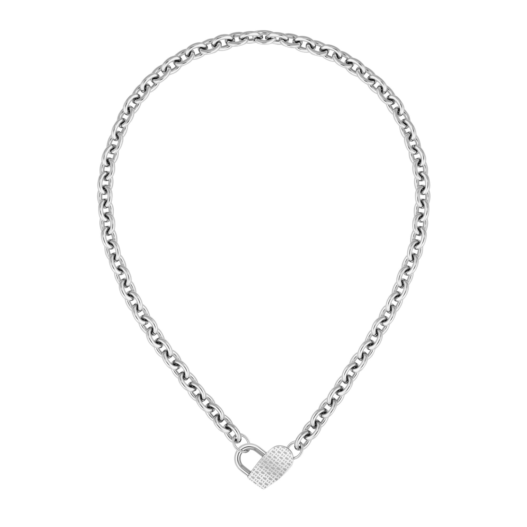BOSS Jewelry Women's DINYA Collection Pendant Necklace - Stainless Steel Silver or Gold Plated Elegant Necklace for Women | Perfect for Parties, Weddings & Everyday Wear