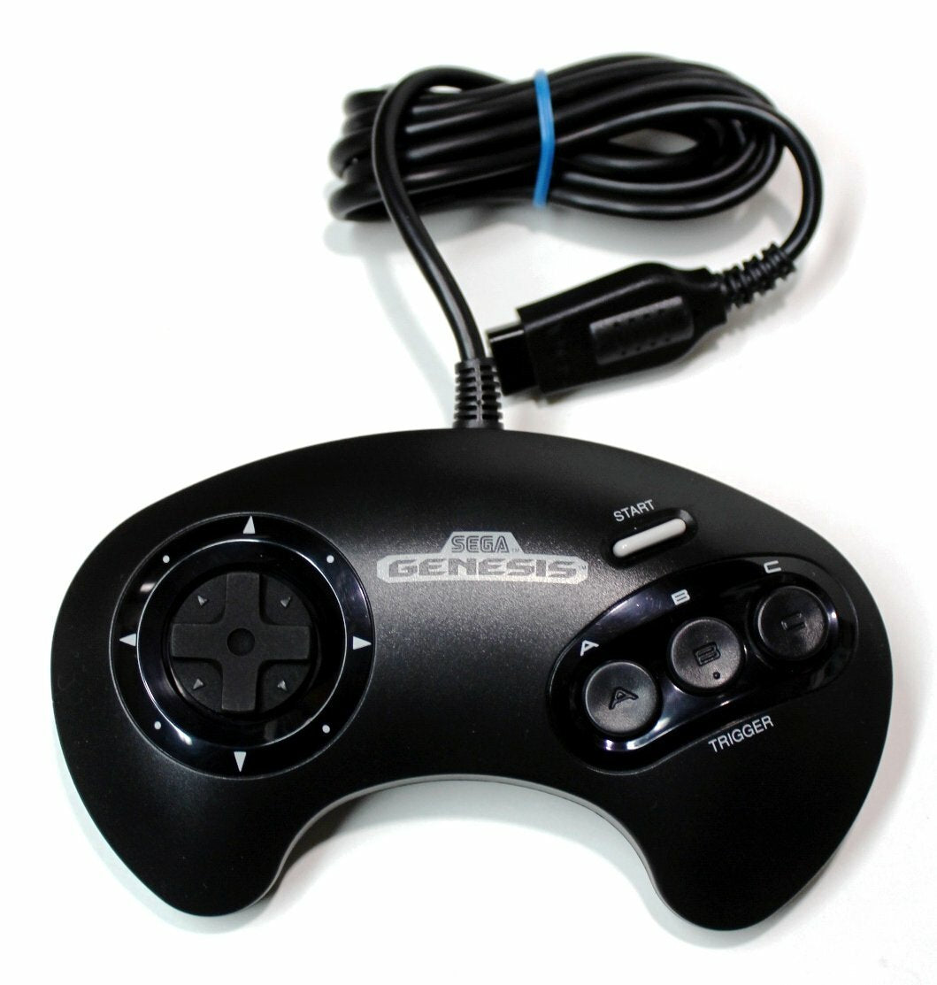 Sega Genesis MK-1650 3-Button Classic Game Controller for Retro Gaming - Compatible with Sega Genesis, Mega Drive & Retro Consoles - Perfect for Classic Arcade & Fighting Games