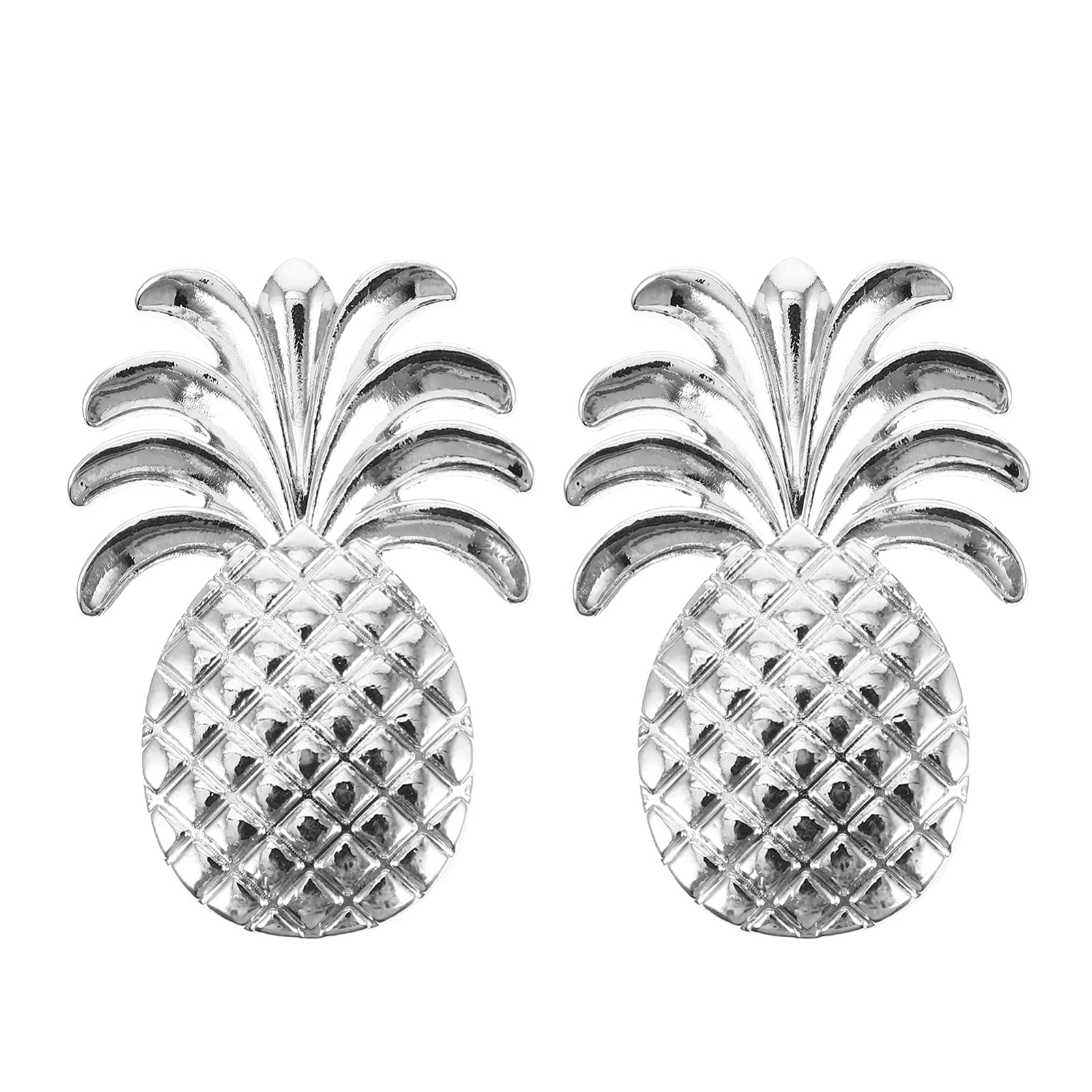 Pineapple Cabinet Handles 2pcs - Silver for Kitchen, Dresser & Office