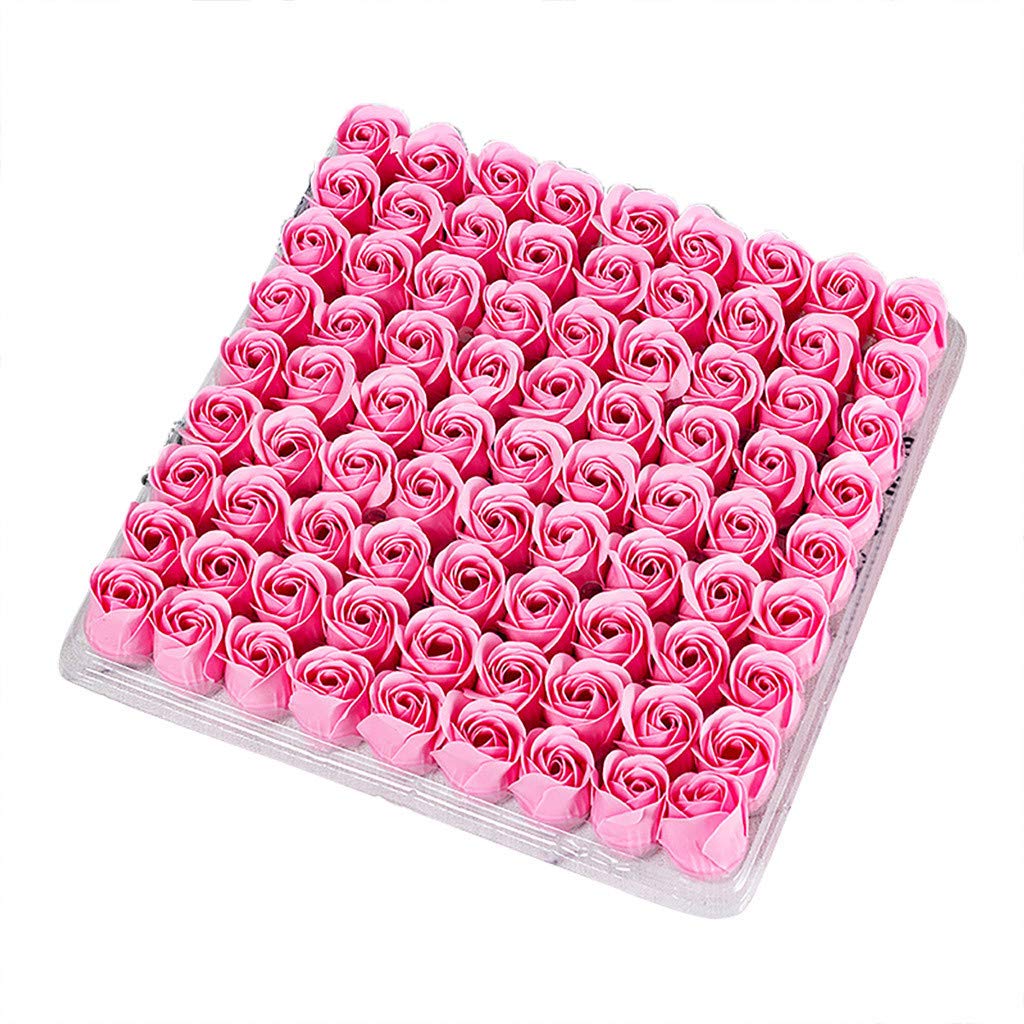 Eternal Rose Flower Head Soap - Realistic 3-Layer Simulation Rose for Home Decor (Pink, One Size) | Perfect for Wedding Centerpieces, Romantic Gifts & Bathroom Decor