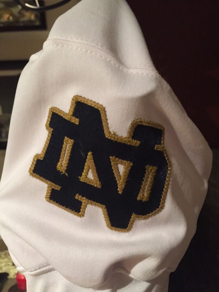 Authentic Notre Dame Fighting Irish 2013 Game-Worn Adidas Football Jersey #78 Ronnie Stanley - Perfect for Collectors, Fans, and Game Day Memorabilia