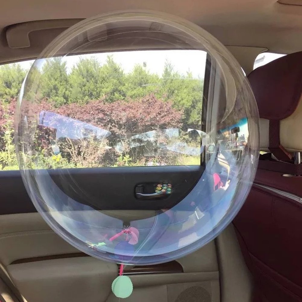 10PCS Clear Round Bubble Balloons - Traceless PVC Balloons for Birthday, Wedding, Party Decorations (No Wrinkles) - Perfect for Indoor/Outdoor Events, Baby Showers & Photo Backdrops