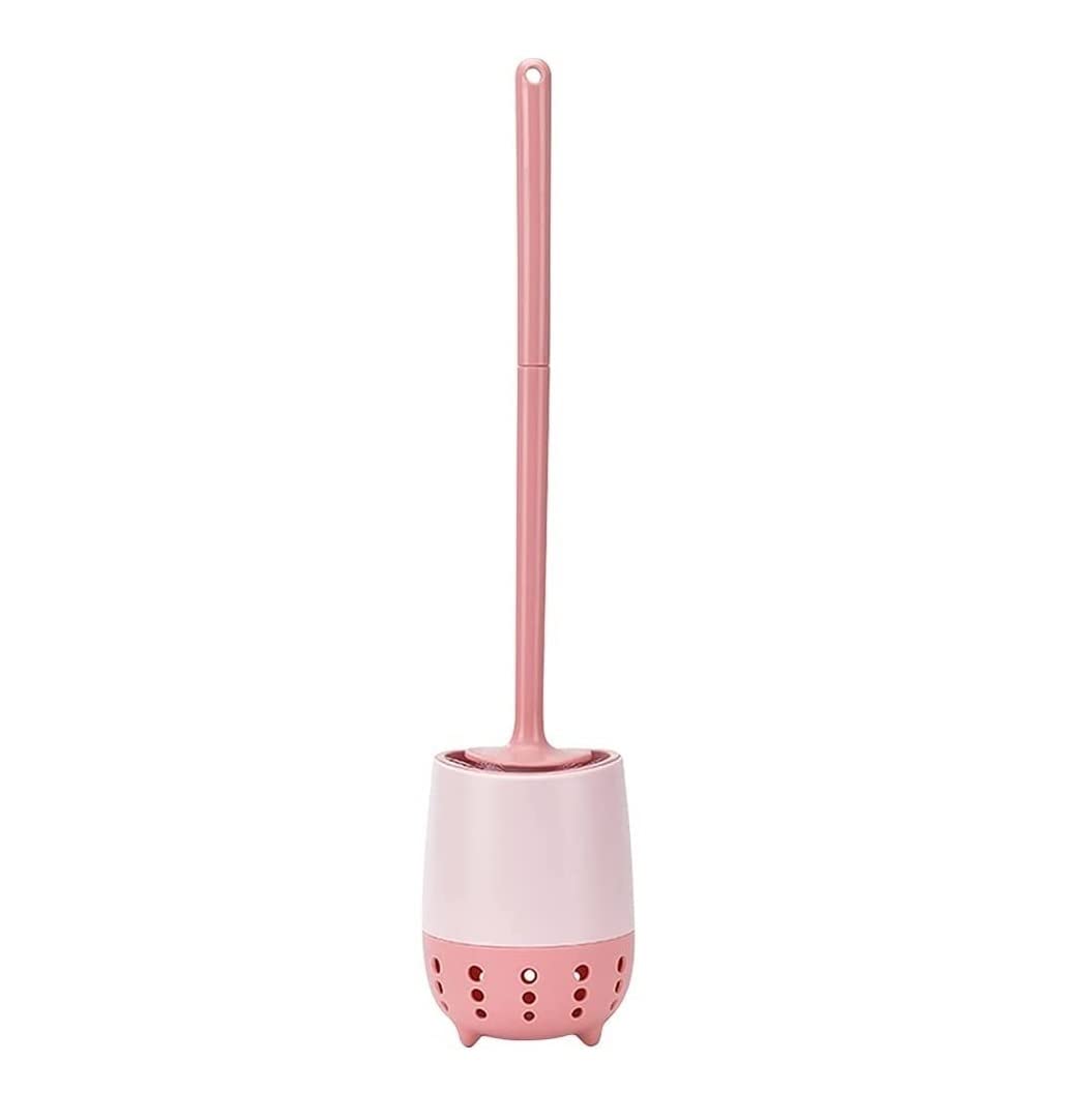 Durable Plastic Toilet Brush and Holder Set - Hanging Bathroom Cleaning Tool for Toilet Bowl, Stainless Steel Bristles, Easy to Clean - Perfect for Home, Apartment, and RV Use