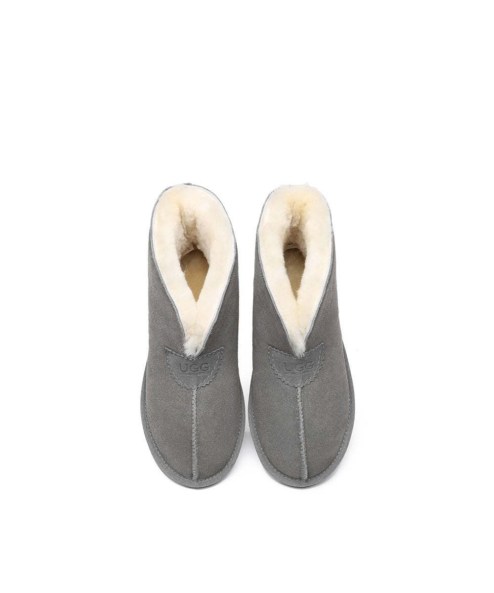 Men's Hushly UGG Slippers - Cozy Sheepskin Indoor/Outdoor House Shoes for Winter Comfort - Perfect for Home, Office & Travel