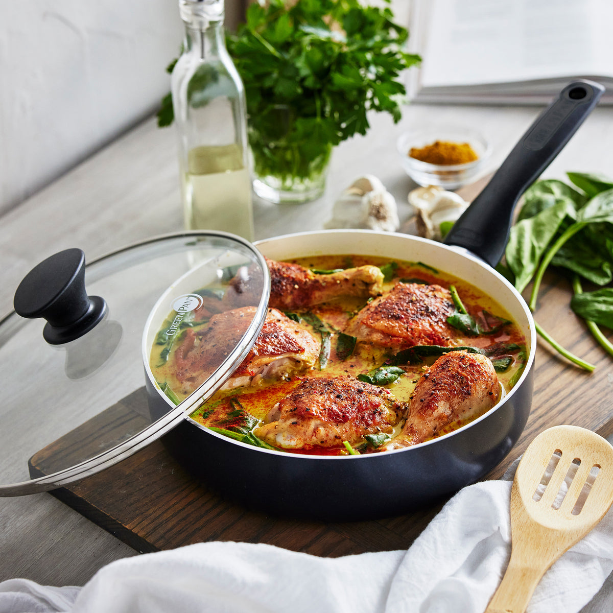 Rio Ceramic Nonstick 10-Piece Cookware Set - Black | Non-Toxic PFOA-Free Pots and Pans Set for Healthy Cooking | Perfect for Frying, Boiling, and Sauteing in Modern Kitchens