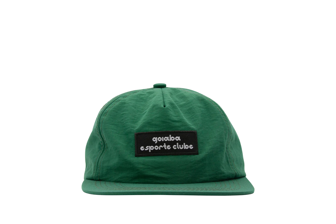 Goiaba E.C. Pinched Front Nylon Baseball Cap - Green | Adjustable Snapback Hat for Men & Women | Perfect for Outdoor Sports, Hiking, and Casual Wear