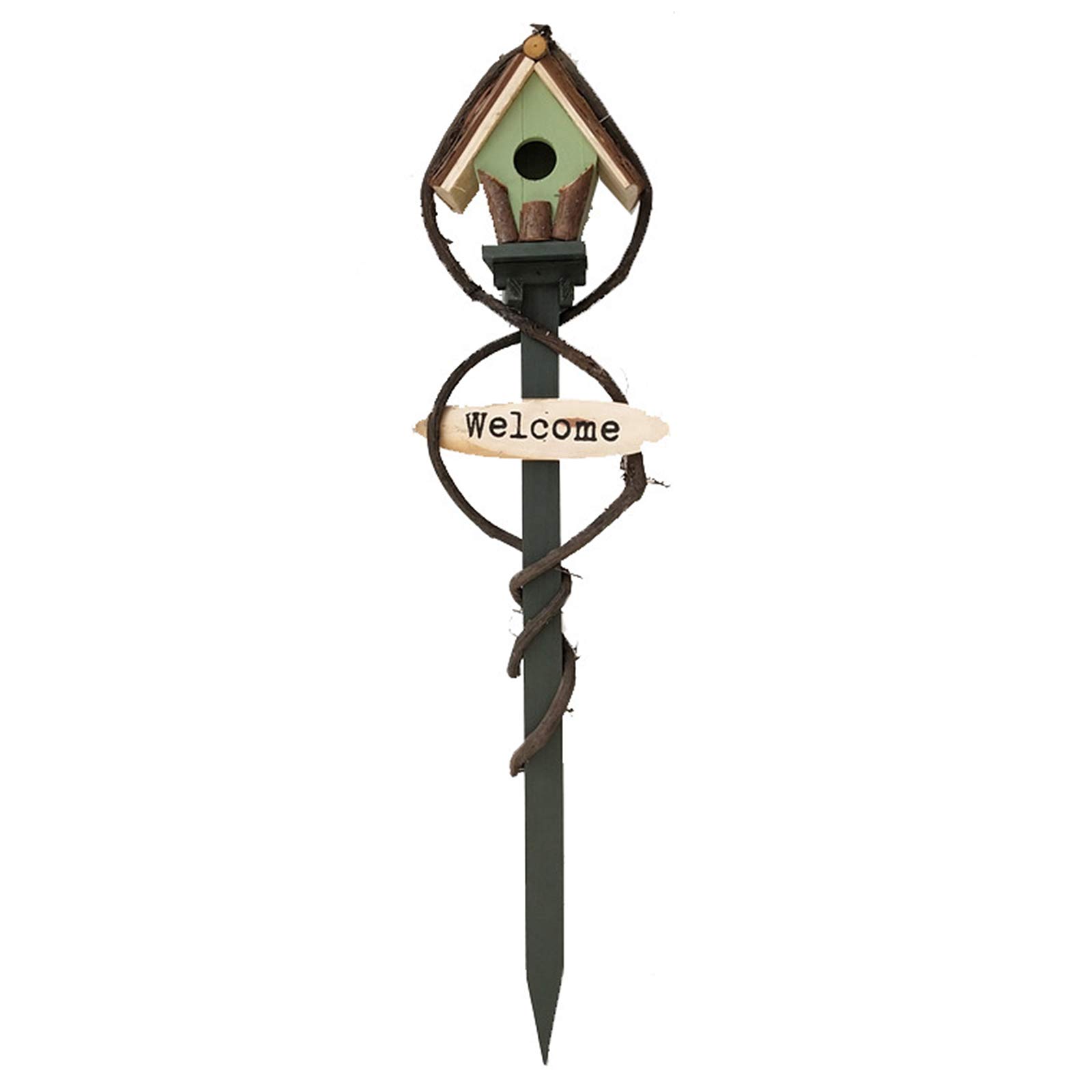 Rustic Welcome Sign - Wood and Rattan Wall Hook Decor for Home Entryway, Patio, Garden | Perfect for Farmhouse, Cottage, and Outdoor Decorations