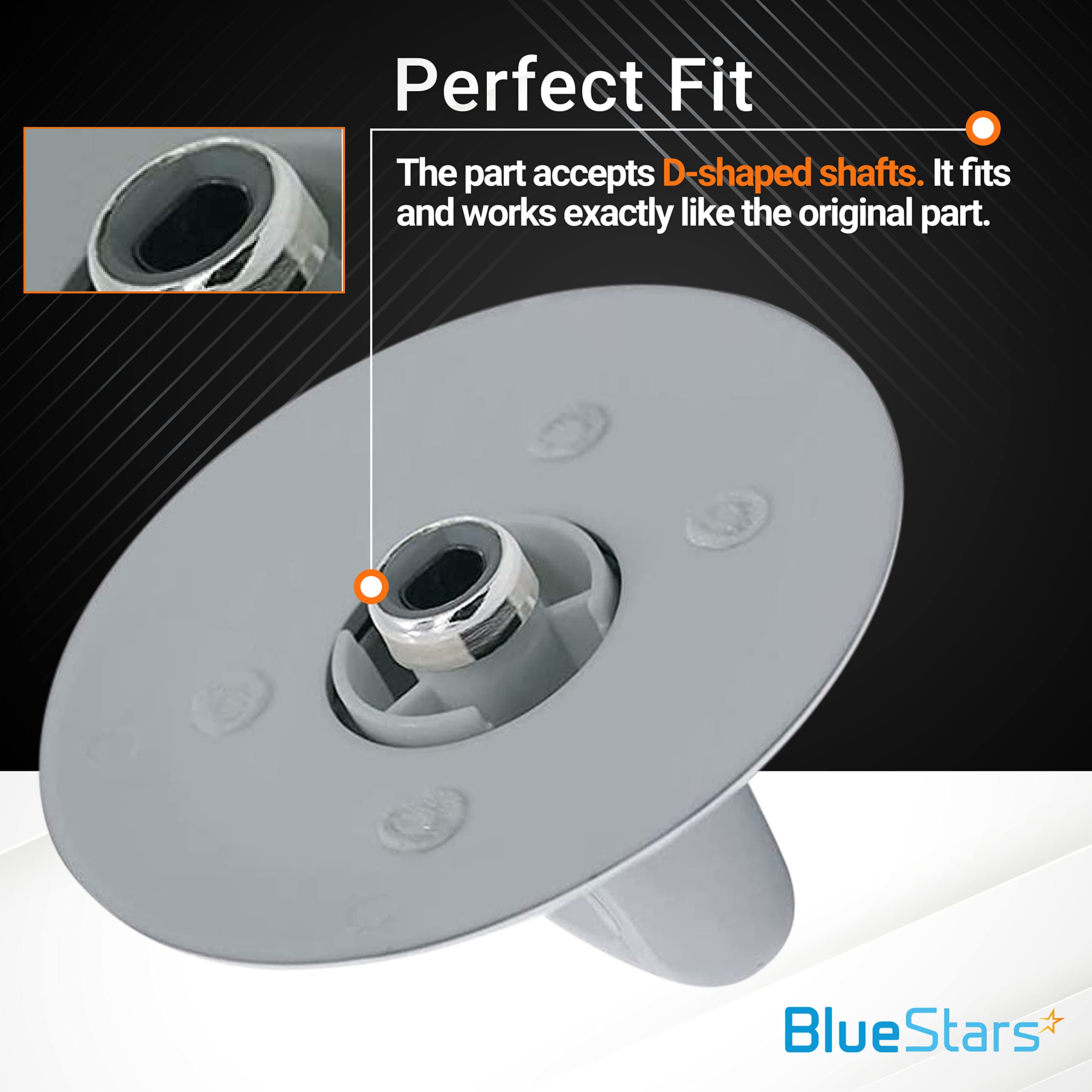BlueStars WE1M964 Heavy Duty Dryer Timer Knob - Compatible with GE Dryers - Replaces Part Numbers 1811122, AP4980845, PS3487132 - 2-Pack - Perfect for GE Dryer Repairs & Maintenance