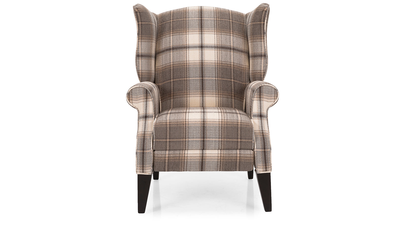 Comfortable Push Back Wing Chair - High-Quality Upholstered Lounge Chair for Living Room, Bedroom & Office - Perfect for Relaxing, Reading & Watching TV