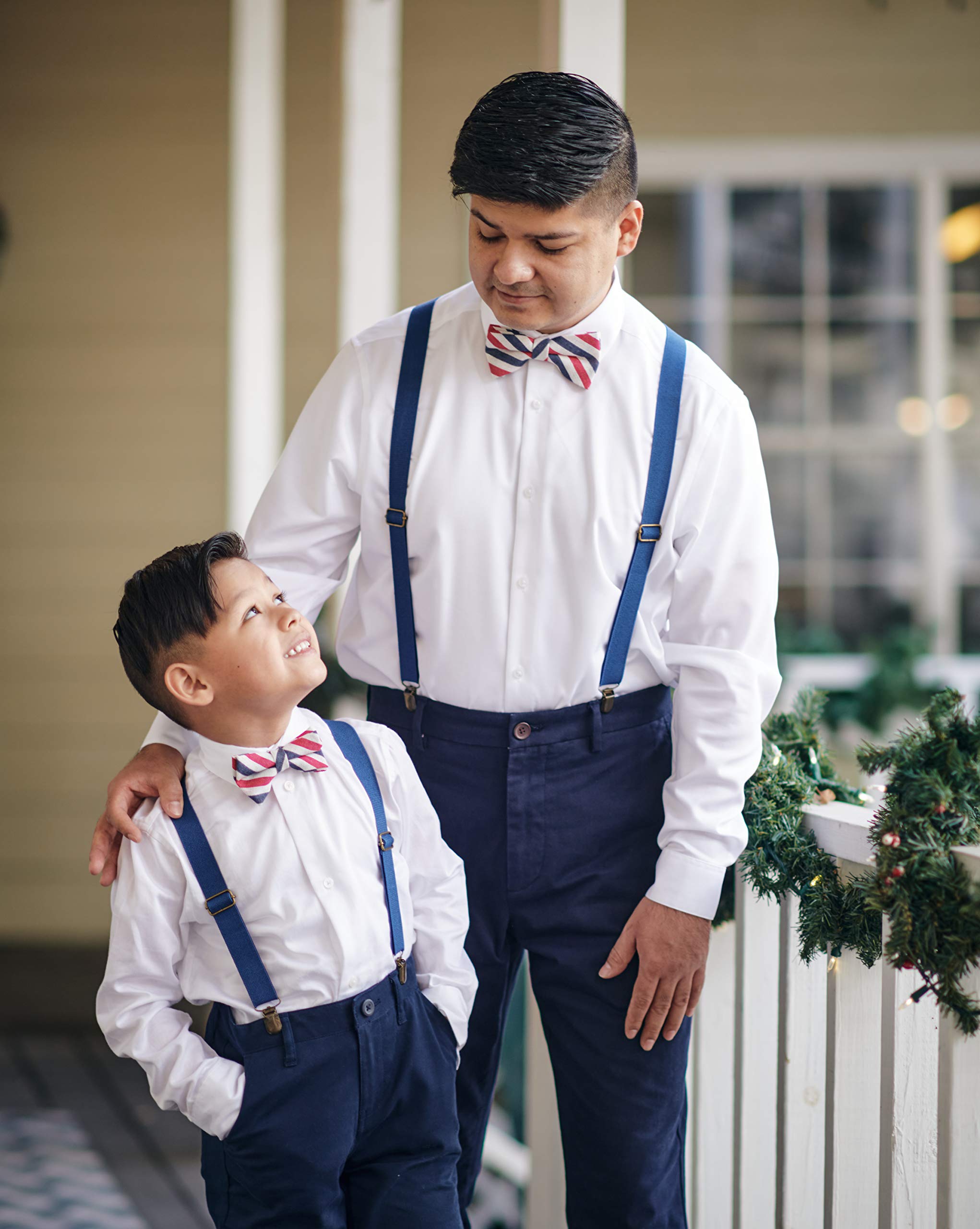 Adjustable Suspenders and Bow Tie Set for Boys - Formal Kids Outfit for Weddings, Parties & Special Occasions