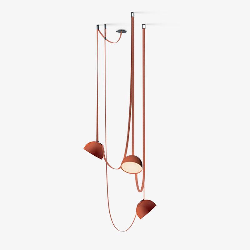 Stylish Leather Pendant Light with Adjustable Belt Hanging System - Perfect for Dining Room, Kitchen Island, and Living Room Lighting Decor