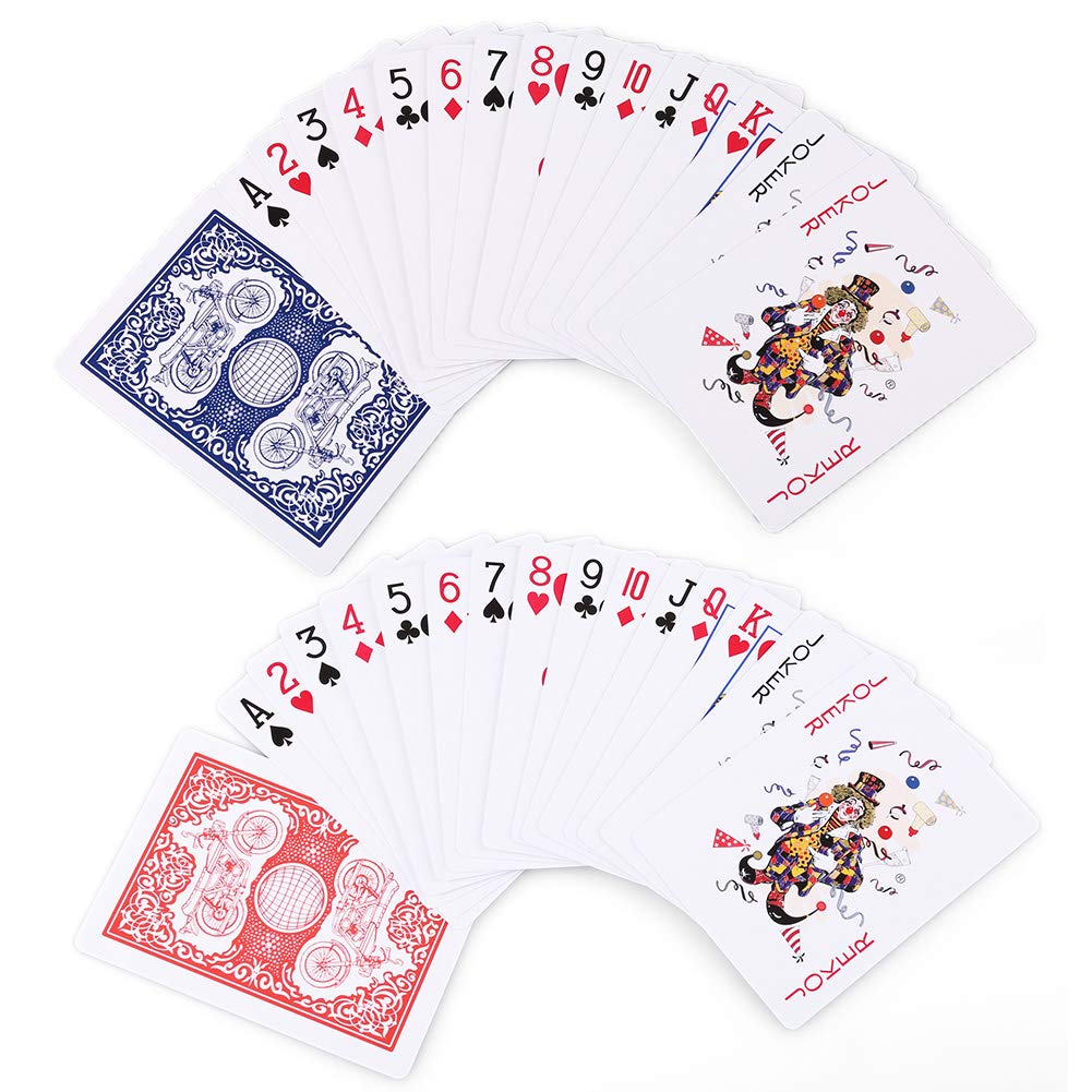 LotFancy Bulk Playing Cards - 144 Decks (72 Blue & 72 Red) Poker Size Standard Index, Casino Grade Cards for Blackjack, Euchre, Canasta - Perfect for Casino Nights, Poker Parties, Family Game Nights & Card Magic Tricks