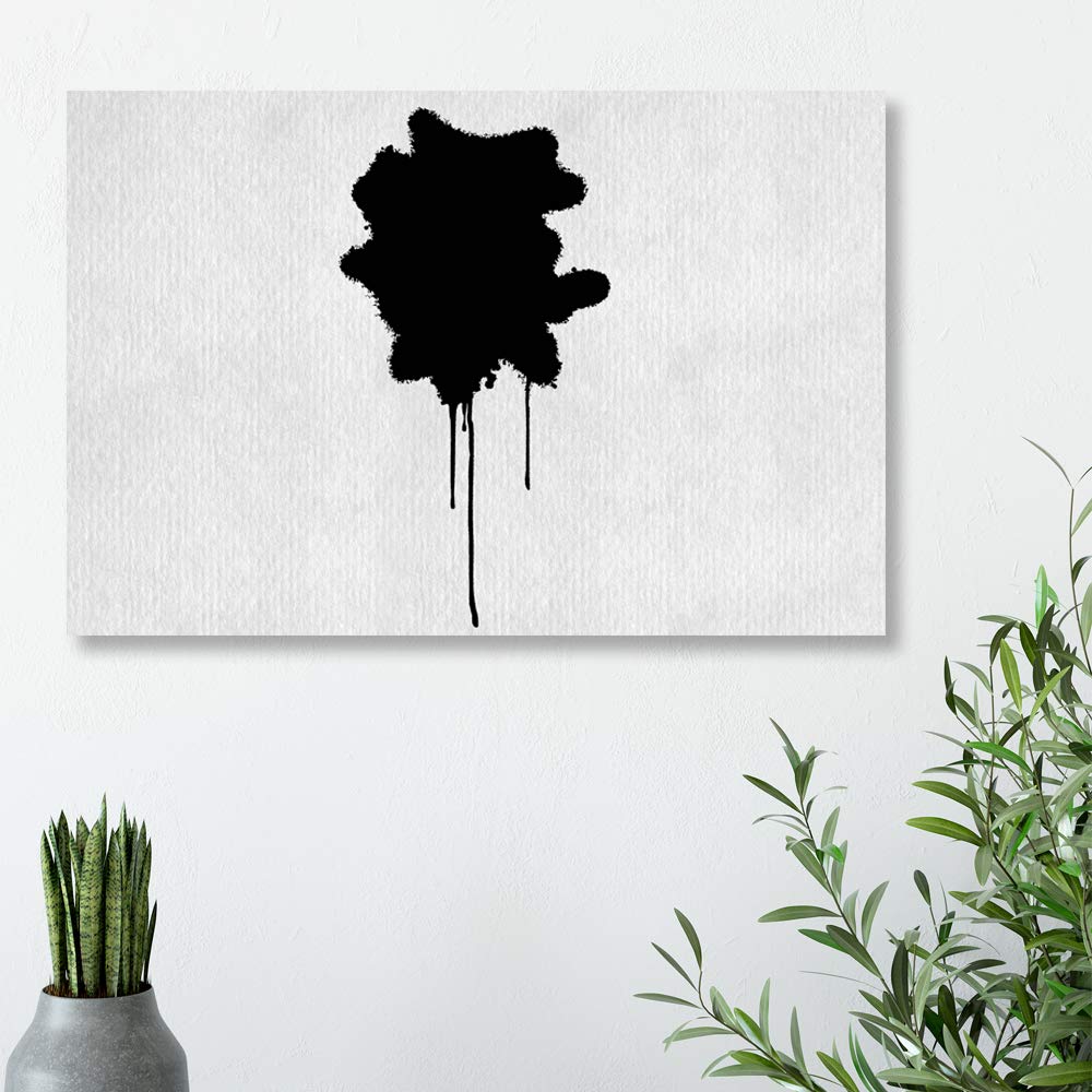 Rustic Ink Canvas Wall Art - 24x36 Inches Framed Paintings for Bedroom, Living Room, and Office Decor - Home Wall Decorations & Canvas Prints