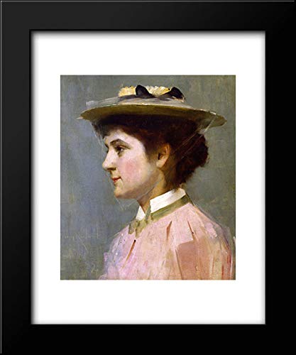 Tom Roberts Miss Isobel Mcdonald 20x24 Inch Framed Art Print - Vintage Portrait Wall Decor for Living Room, Bedroom & Office