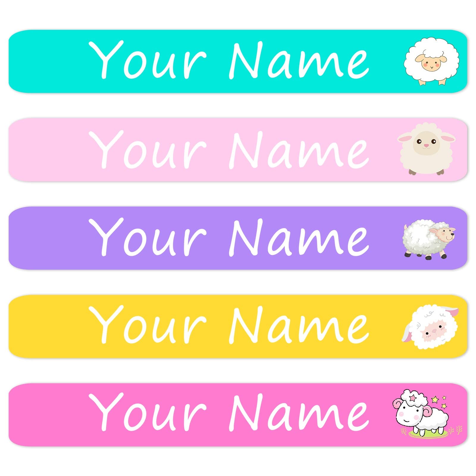 Custom Name Stickers for Kids - 100PCS Waterproof Labels for School & Daycare