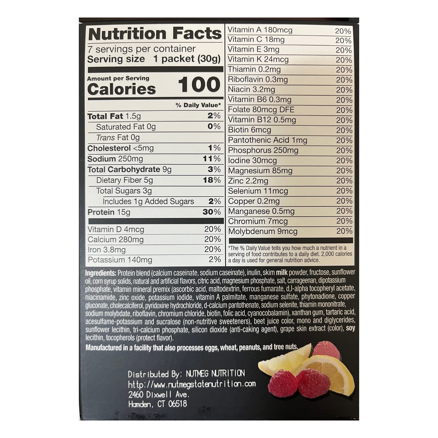 High Protein Lemon Raspberry Pudding & Shake Mix - 3 Pack with 15g Protein | Low Calorie, Low Fat, Low Carb, Aspartame Free | Ideal for Meal Replacement, Post-Workout Recovery & Keto Diet | 7 Servings Per Box (3 Pack)