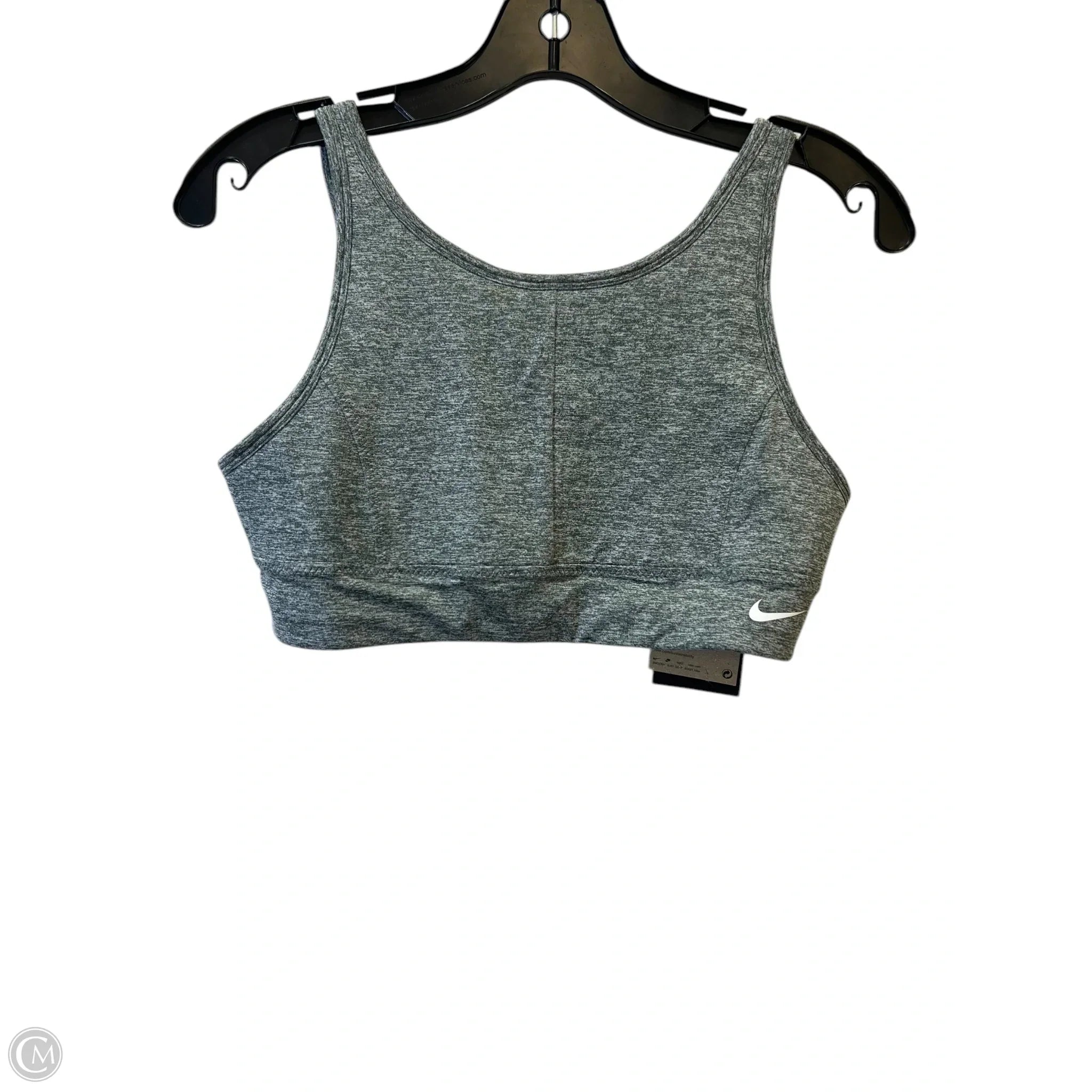 Nike Grey Athletic Sports Bra for Women - Size Large - High Support Workout, Running, Yoga & Gym Training