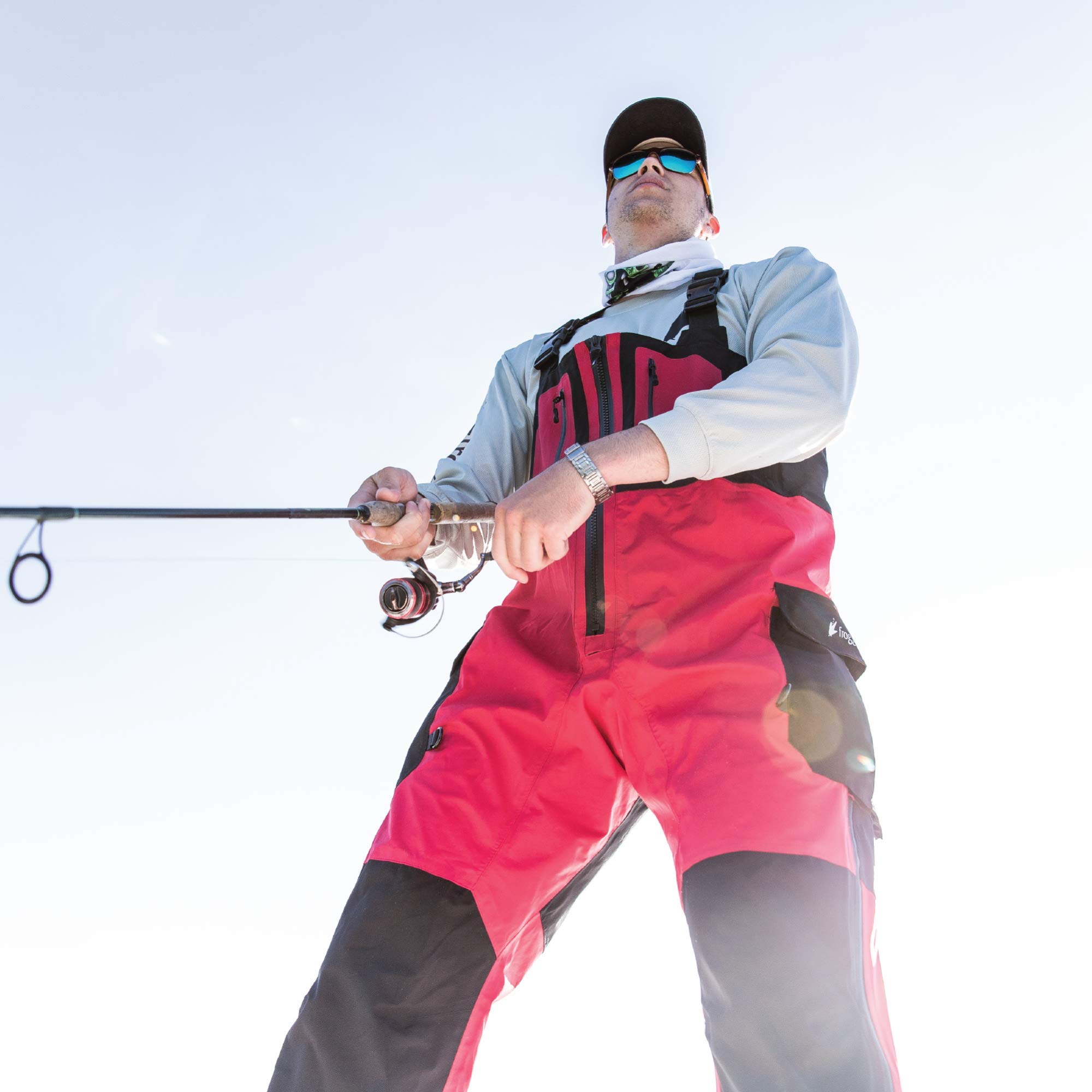 FROGG TOGGS Men's Pilot II Guide Waterproof Breathable Rain Bib Pants - Lightweight Fishing & Hunting Rain Gear for Outdoor Adventures