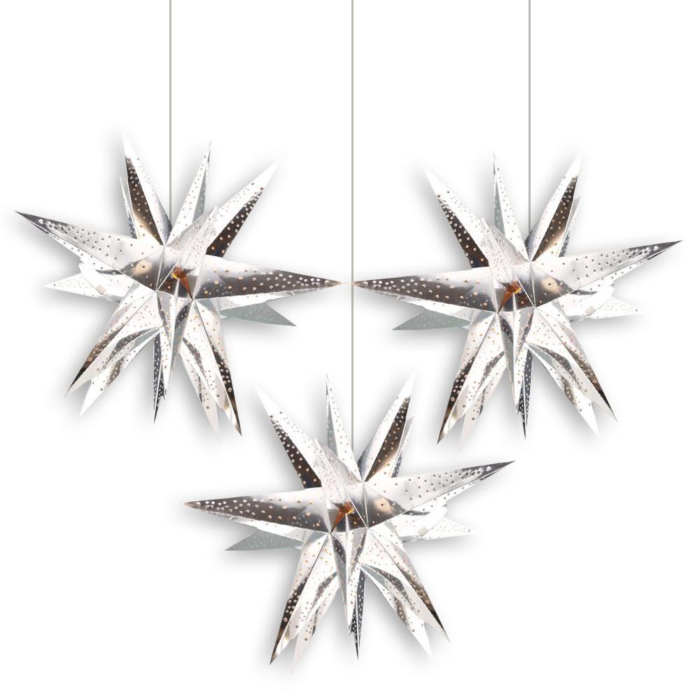 3 Pack Silver Moravian 24