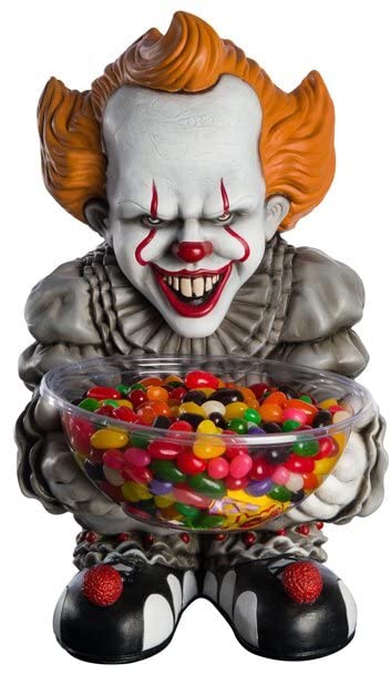 Rubie's IT Movie Pennywise Candy Bowl Holder - Halloween Party Decor, Trick or Treat Bowl, Horror Movie Fan Gift