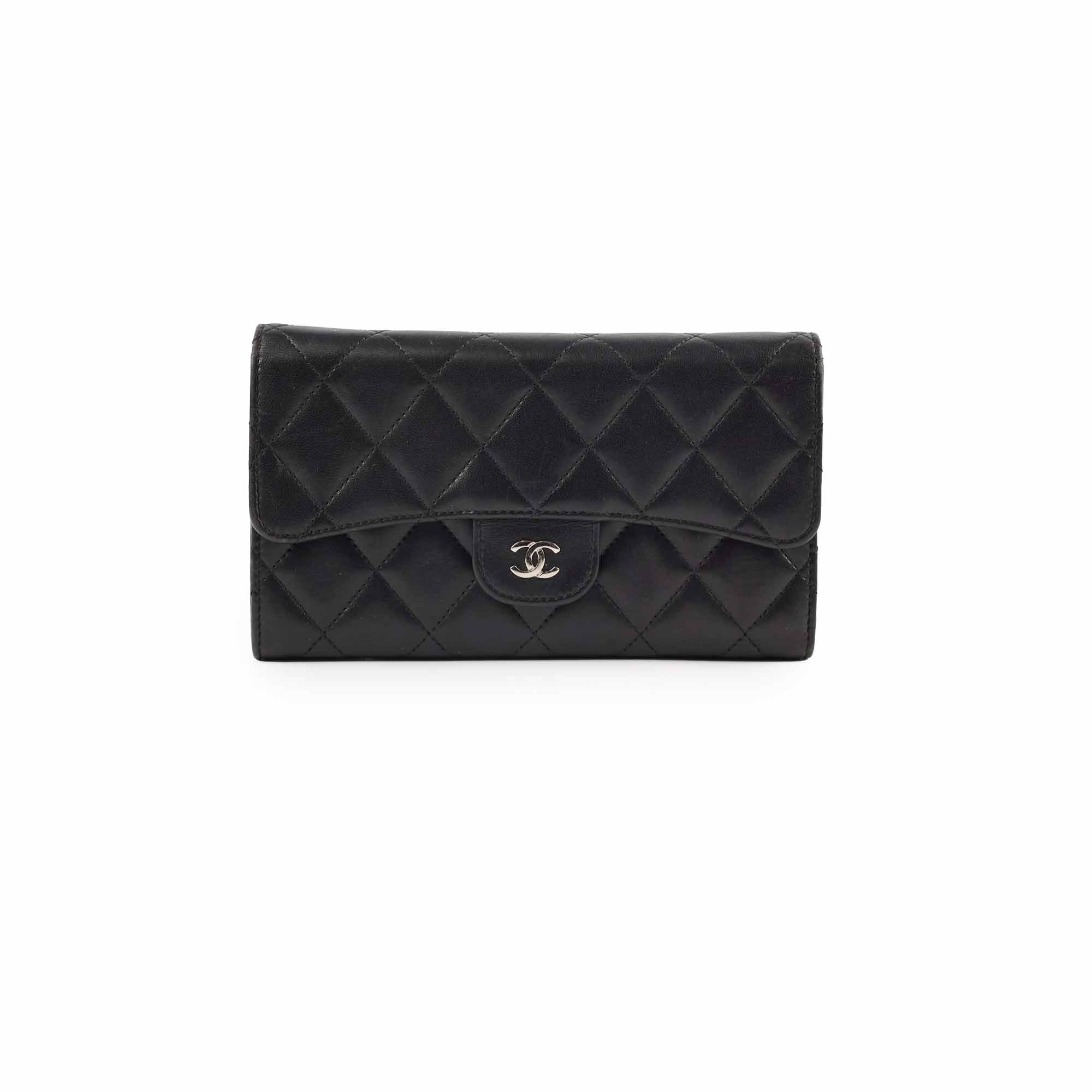 Chanel Classic Lambskin Long Wallet in Black | Luxury Leather Wallet for Women | Perfect for Everyday Use & Special Occasions