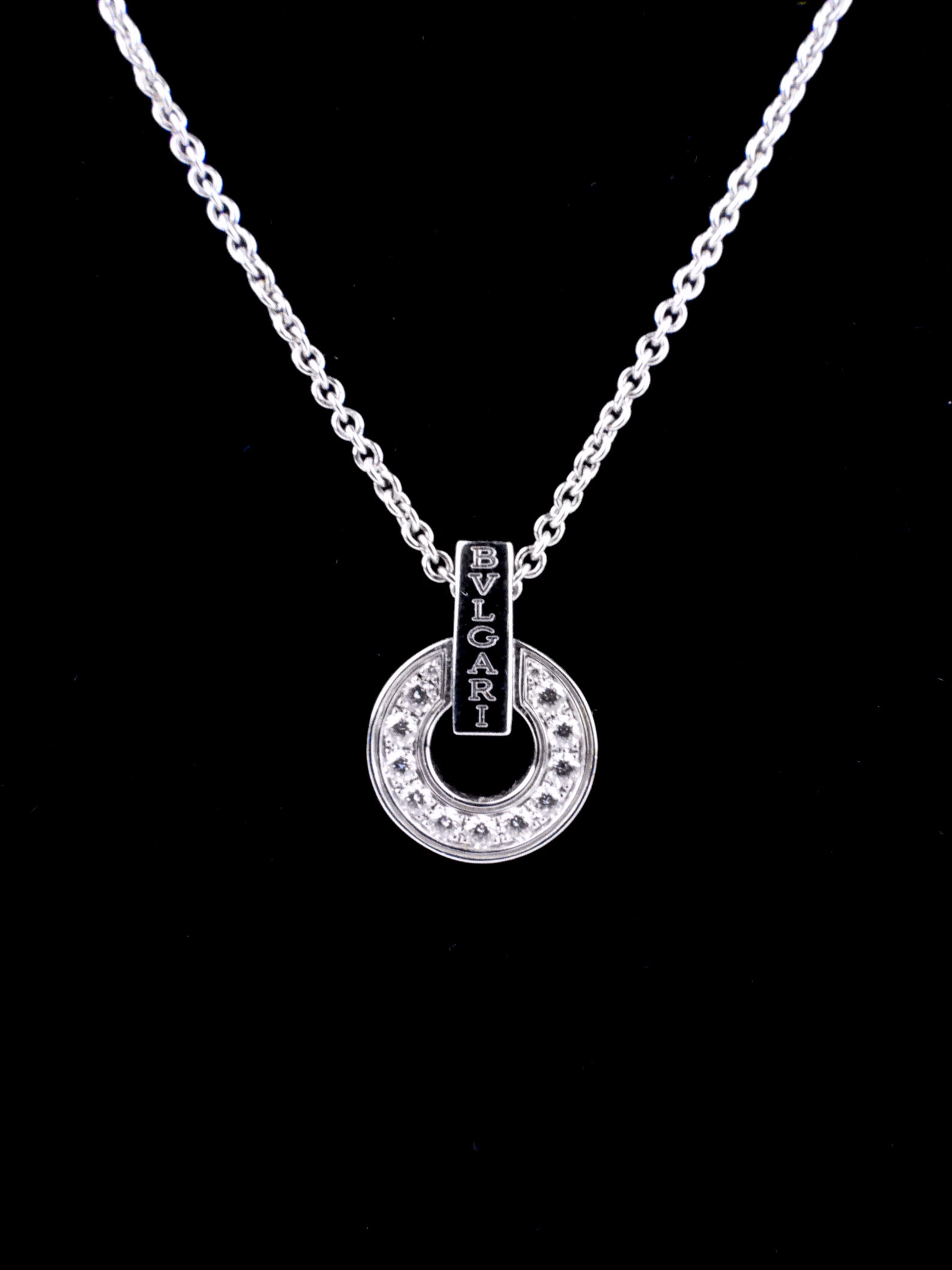 Bvlgari 18k White Gold Diamond Bvlgari Bvlgari Necklace for Women - Luxury Jewelry Gift for Anniversary, Wedding & Special Occasions