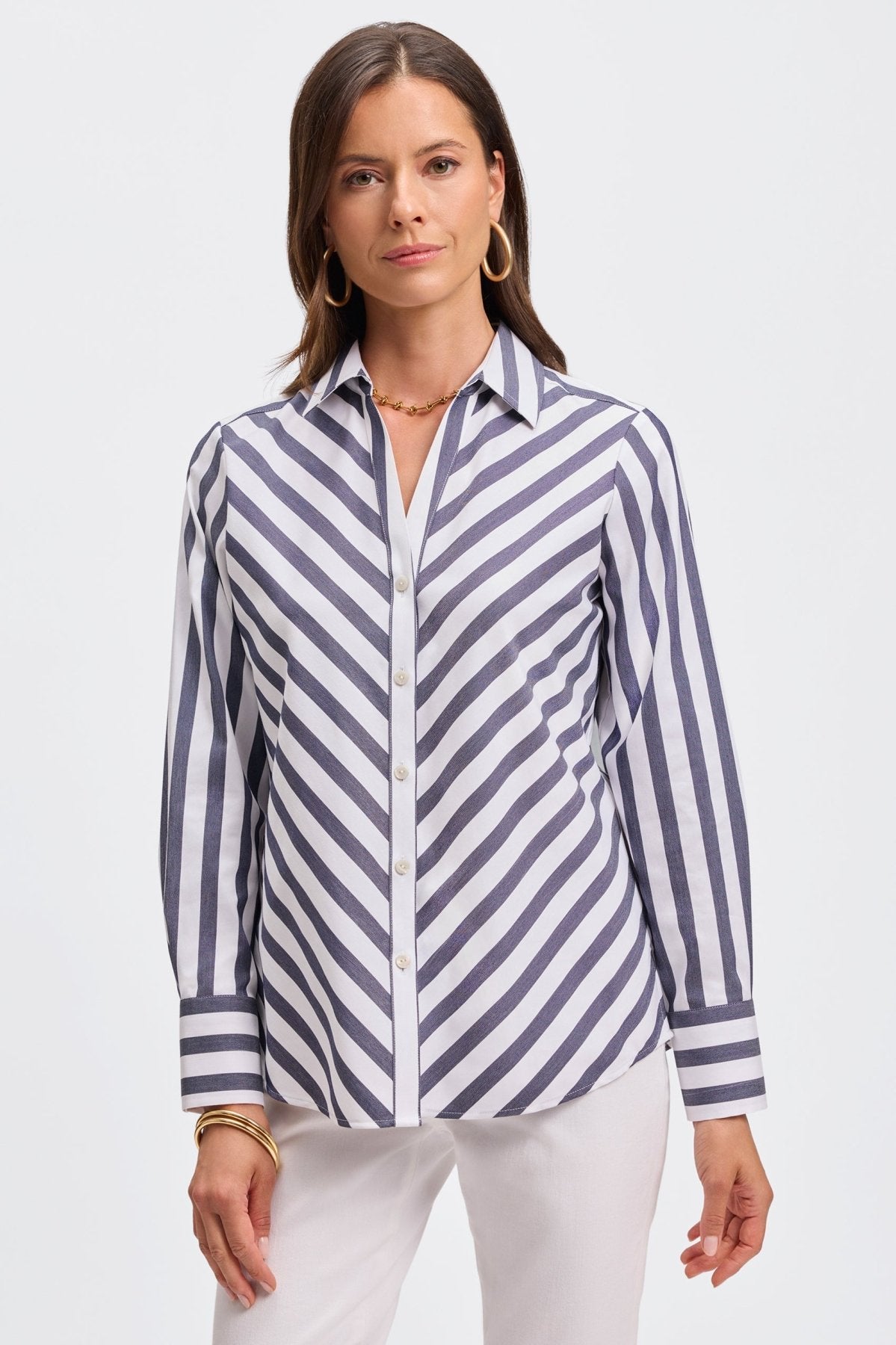 Navy Springtime Stripe